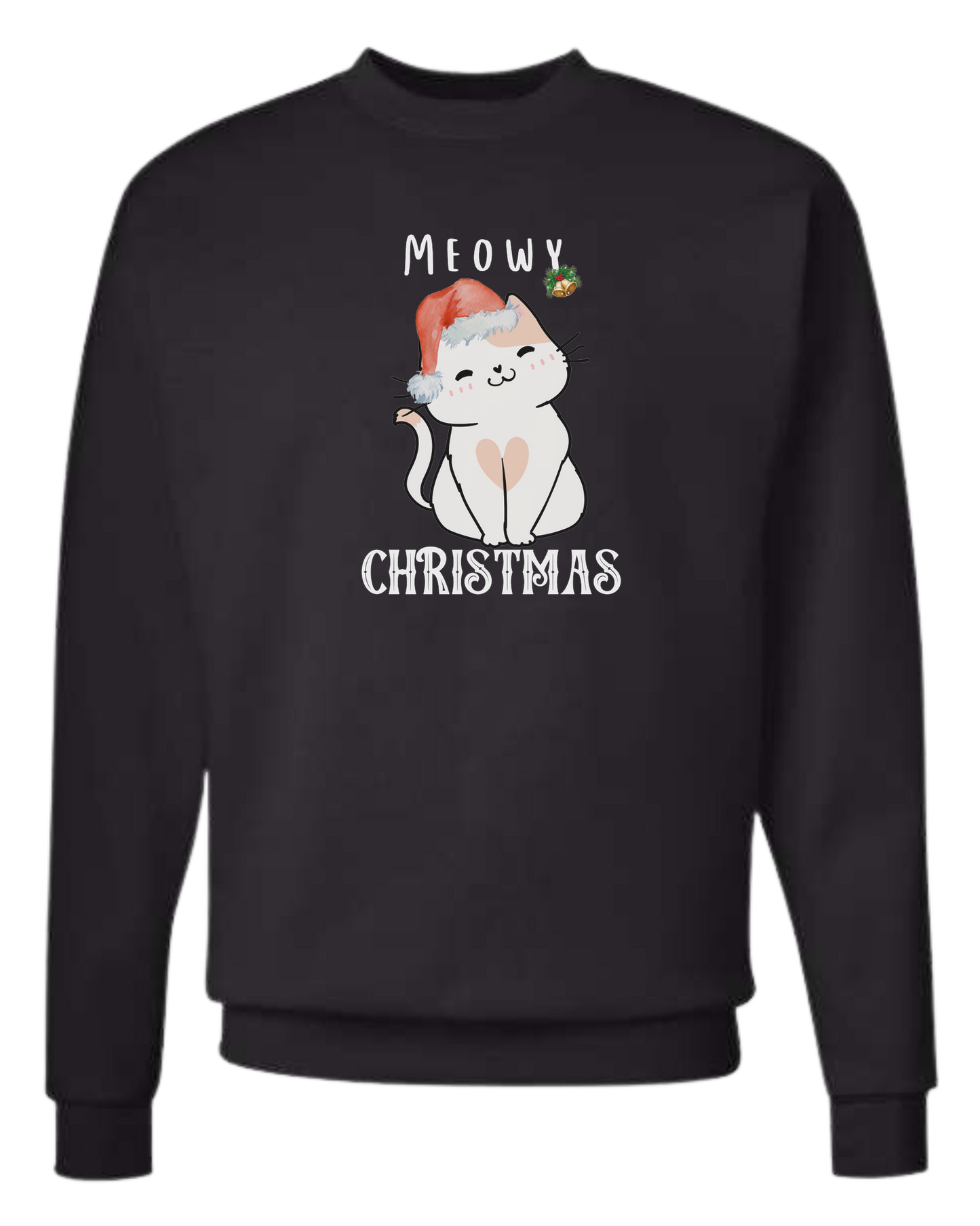 "Meowy Christmas" designs Classic unisex crewneck tee Long sleeve crew neck