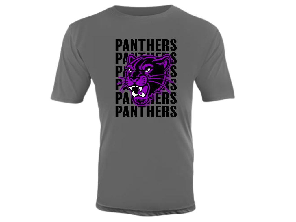 PANTHERS PANTHERS PANTHERS Cooling performance dry-fit warm-up crew neck shirt (available in short sleeve and long sleeve)