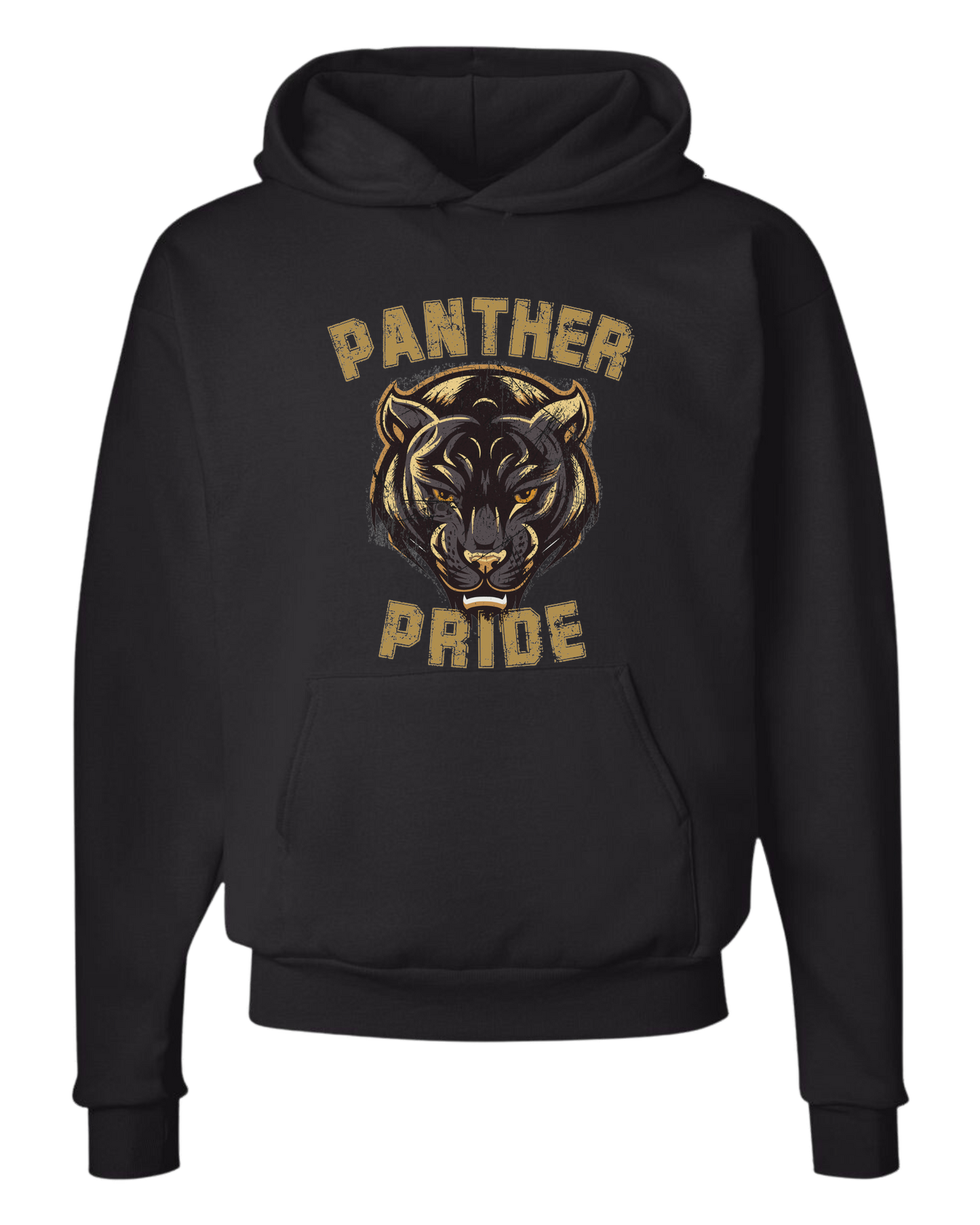 "PANTHER PRIDE" distressed panther design Classic unisex crewneck tee Hoodie