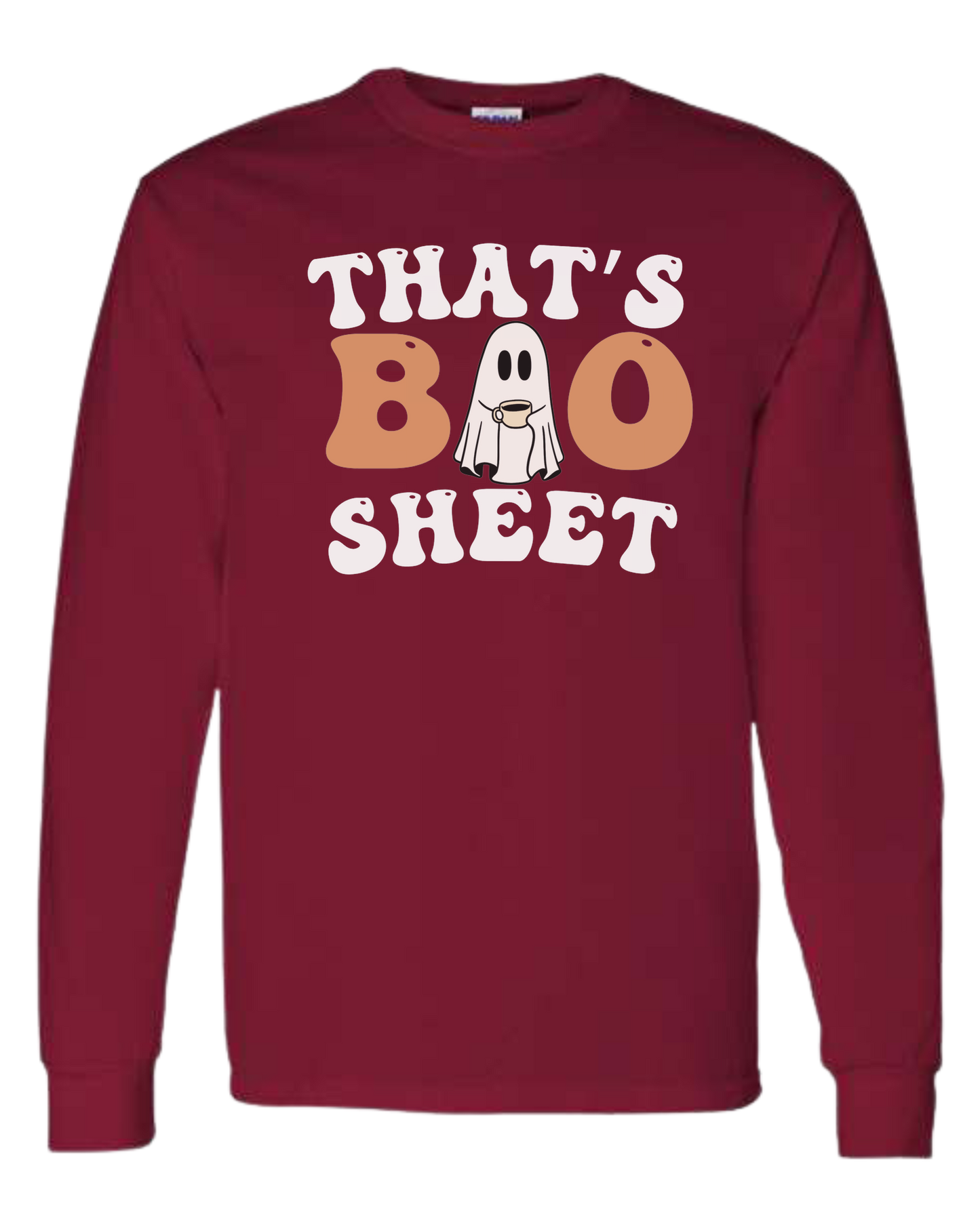 "That's Boo Sheet" ghost graphic Classic unisex crewneck sweatshirt Cardinal Red