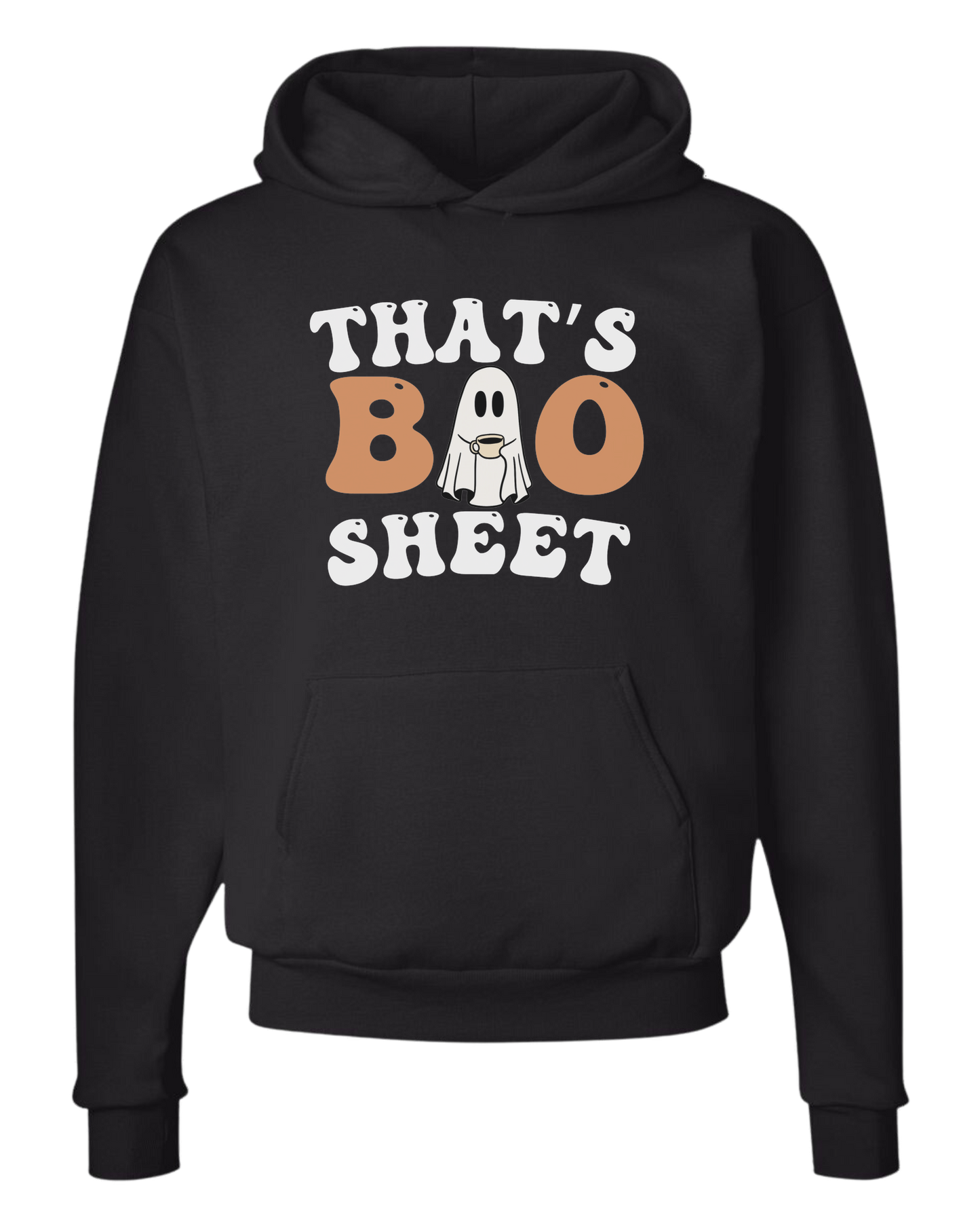 "That's Boo Sheet" ghost graphic Unisex Classic Hoodie Black