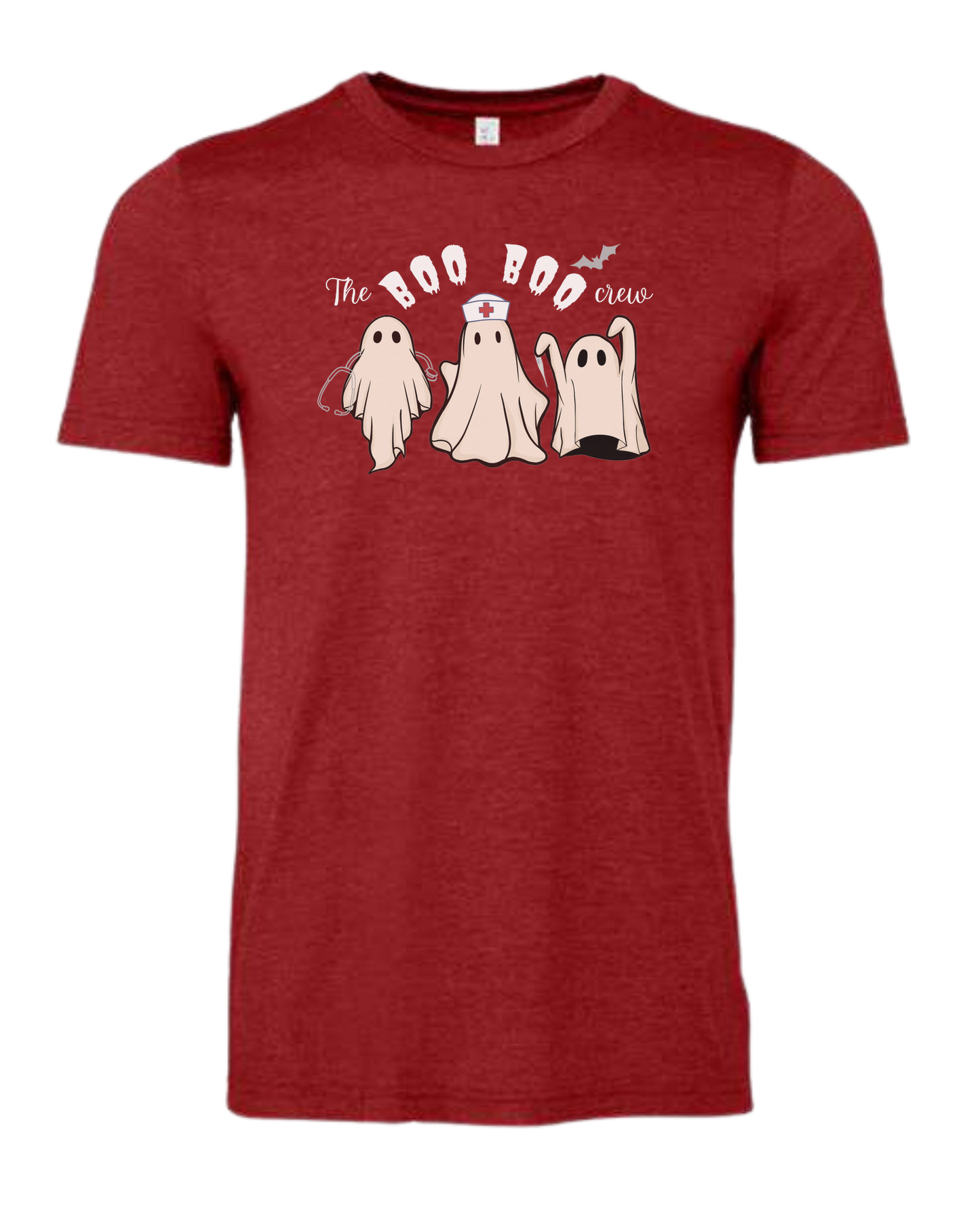 "The Boo-boo crew" nursing ghosts tee Premium unisex crewneck tee Canvas Red