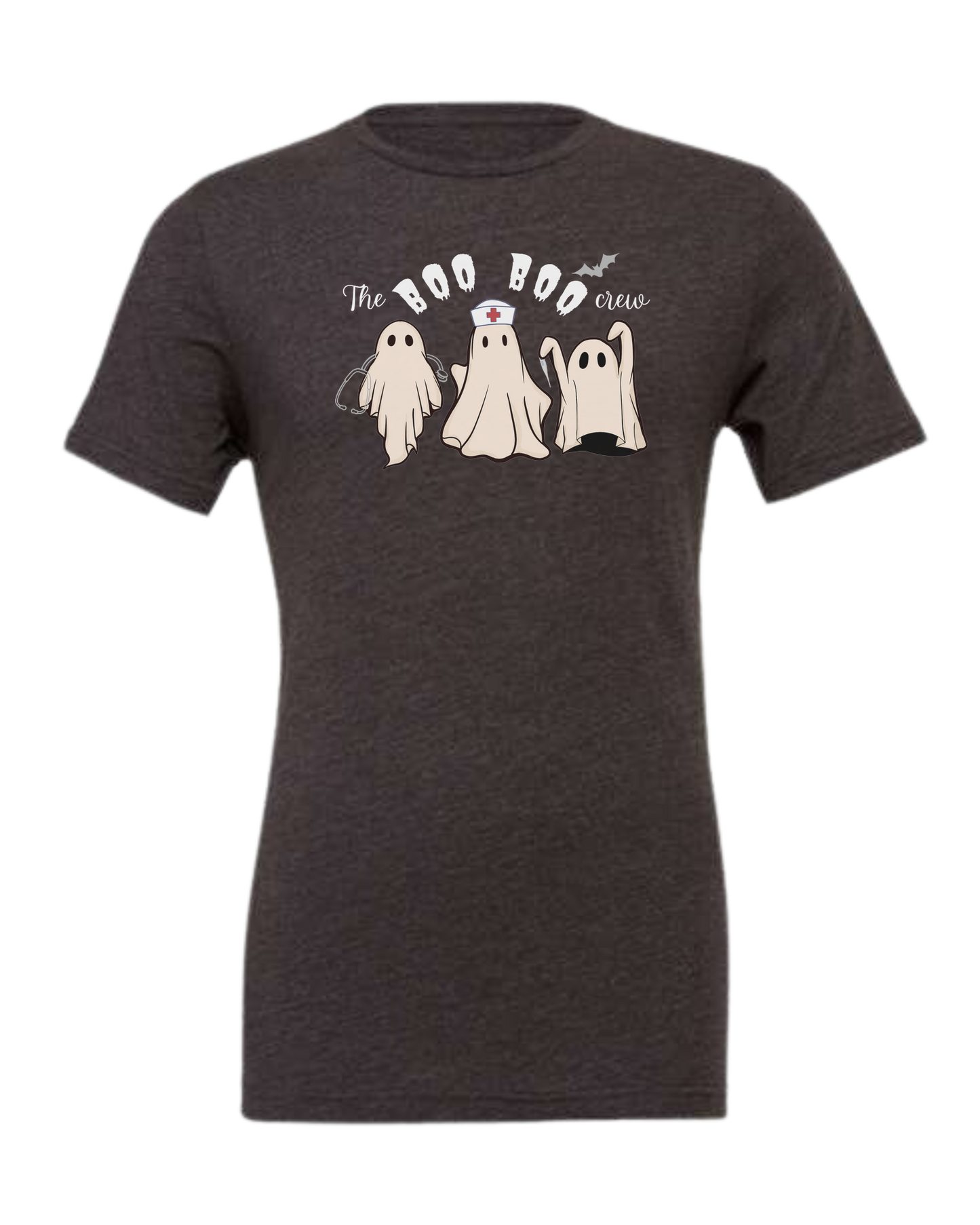 "The Boo-boo crew" nursing ghosts tee Premium unisex crewneck tee Dark Grey