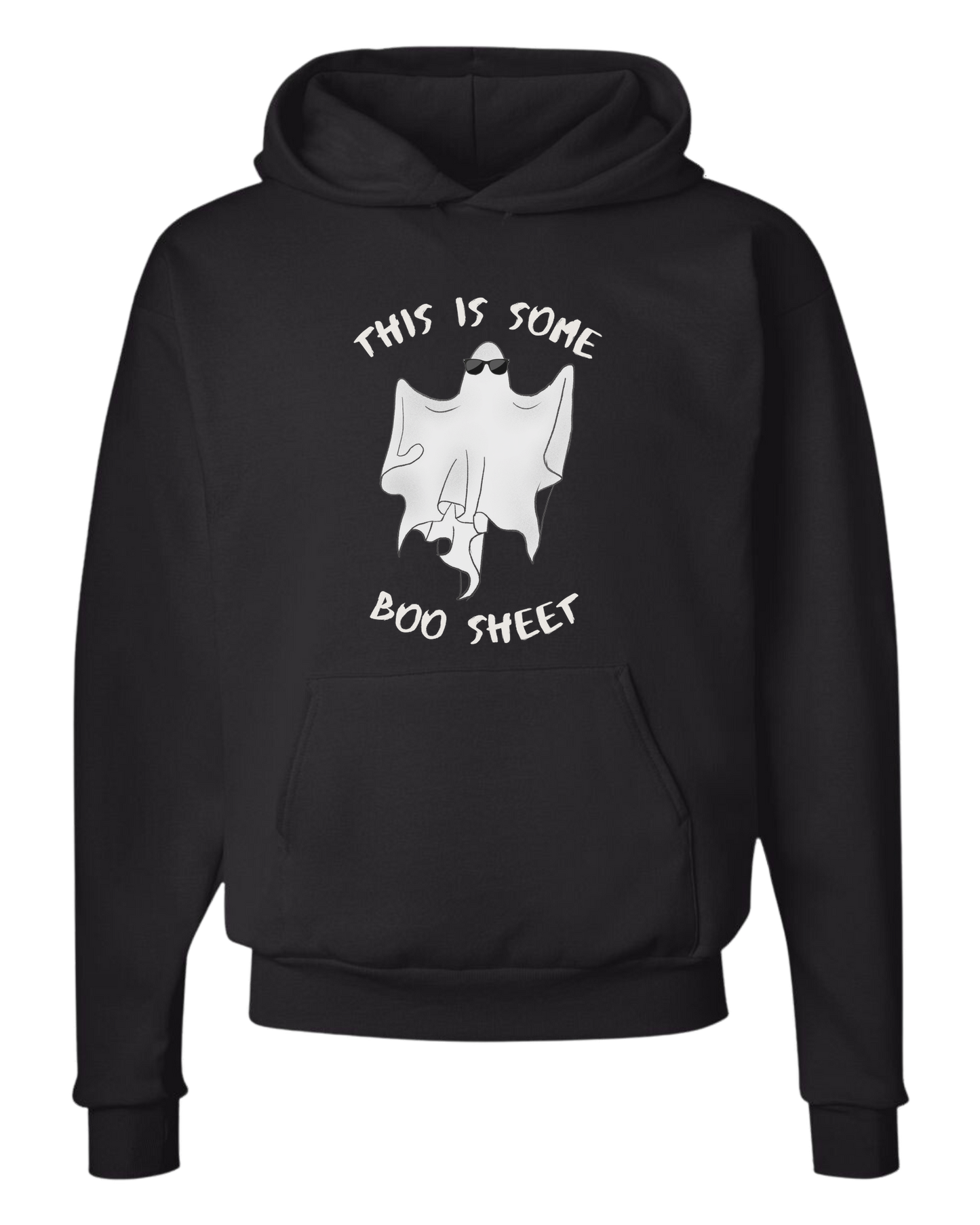 "This is some Boo-Sheet" ghost tee Unisex Classic Hoodie Black