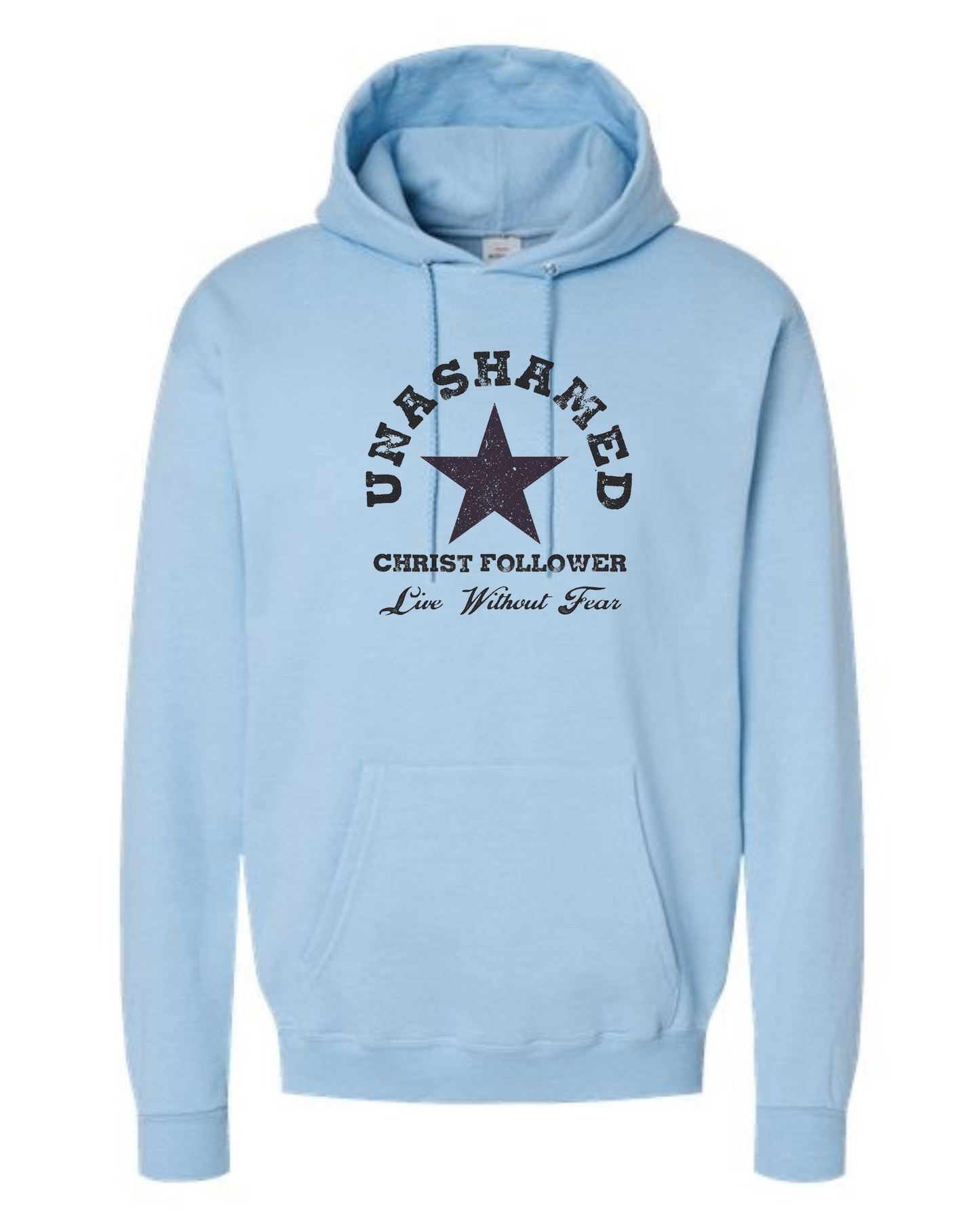 Unashamed Christ Follower graphic tee Unisex Classic Hoodie Ice Blue