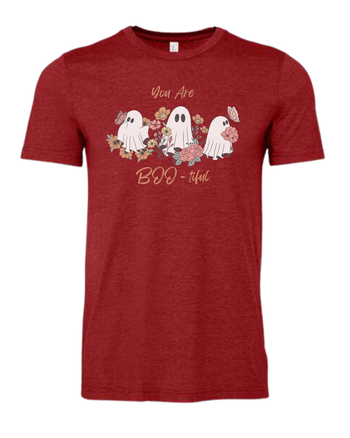 "You are BOO-tiful" ghost tee Premium unisex crewneck tee Canvas Red