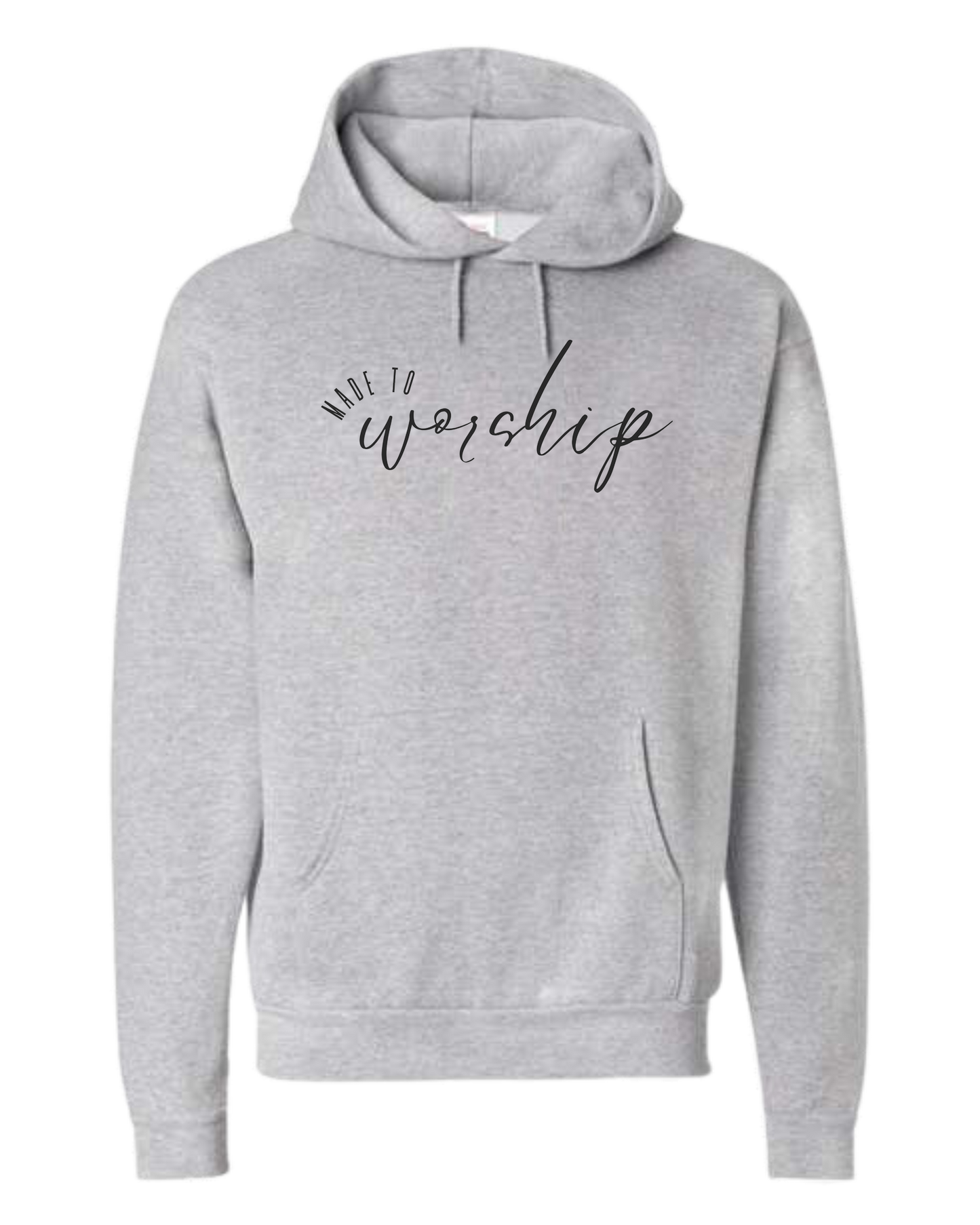 Made to Worship tee w/black font Unisex Classic Hoodie Sport Grey