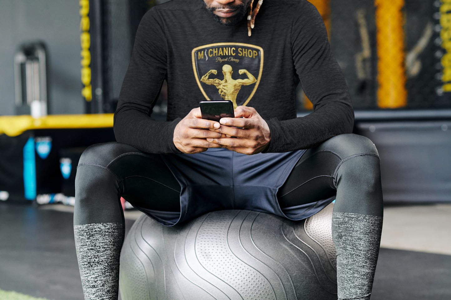 Michanic Shop full color logo dry-fit crew neck tee (available in short sleeve & long sleeve)