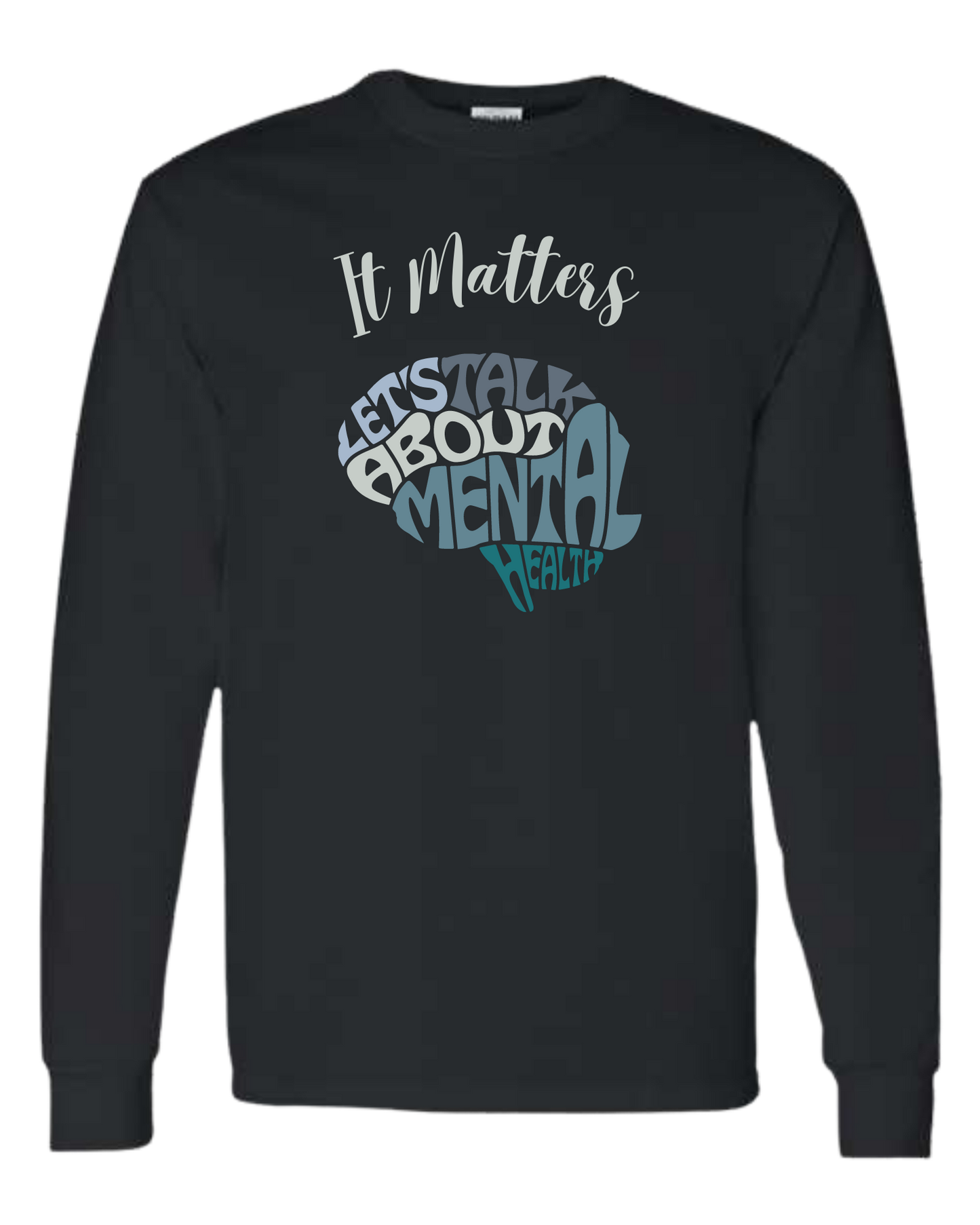 Unisex crew neck "It Matters - Let's talk about mental health" brain tee