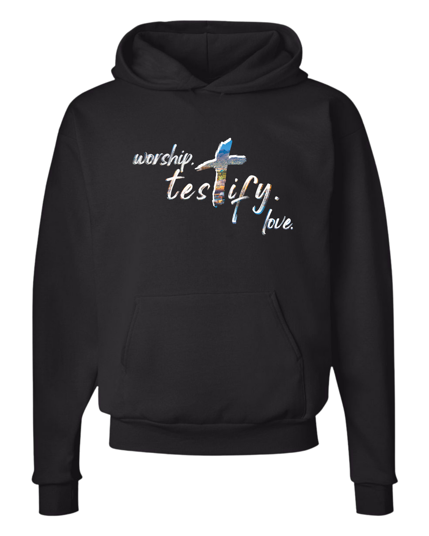Worship. Testify. Love. El Paso tee
