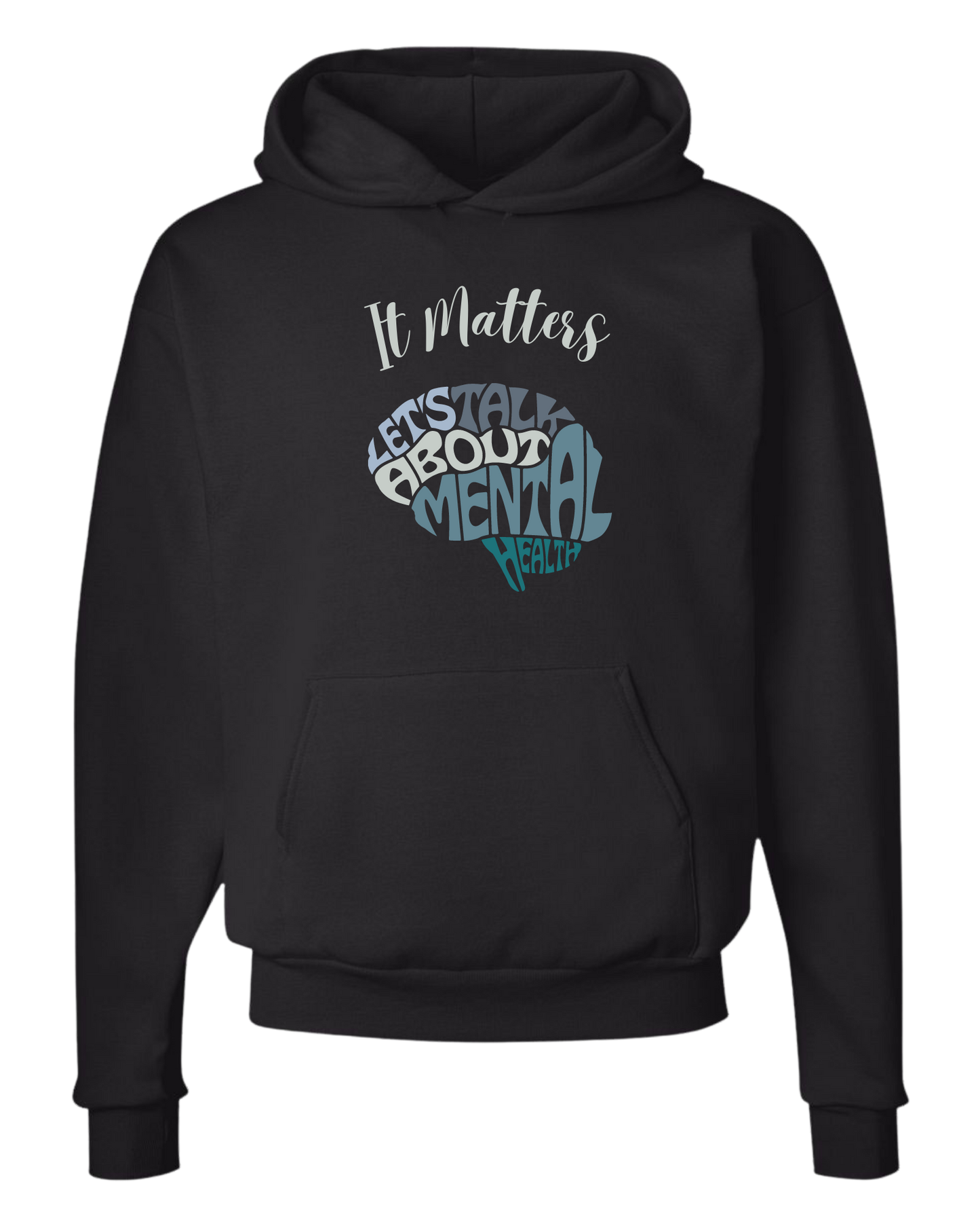 Unisex crew neck "It Matters - Let's talk about mental health" brain tee