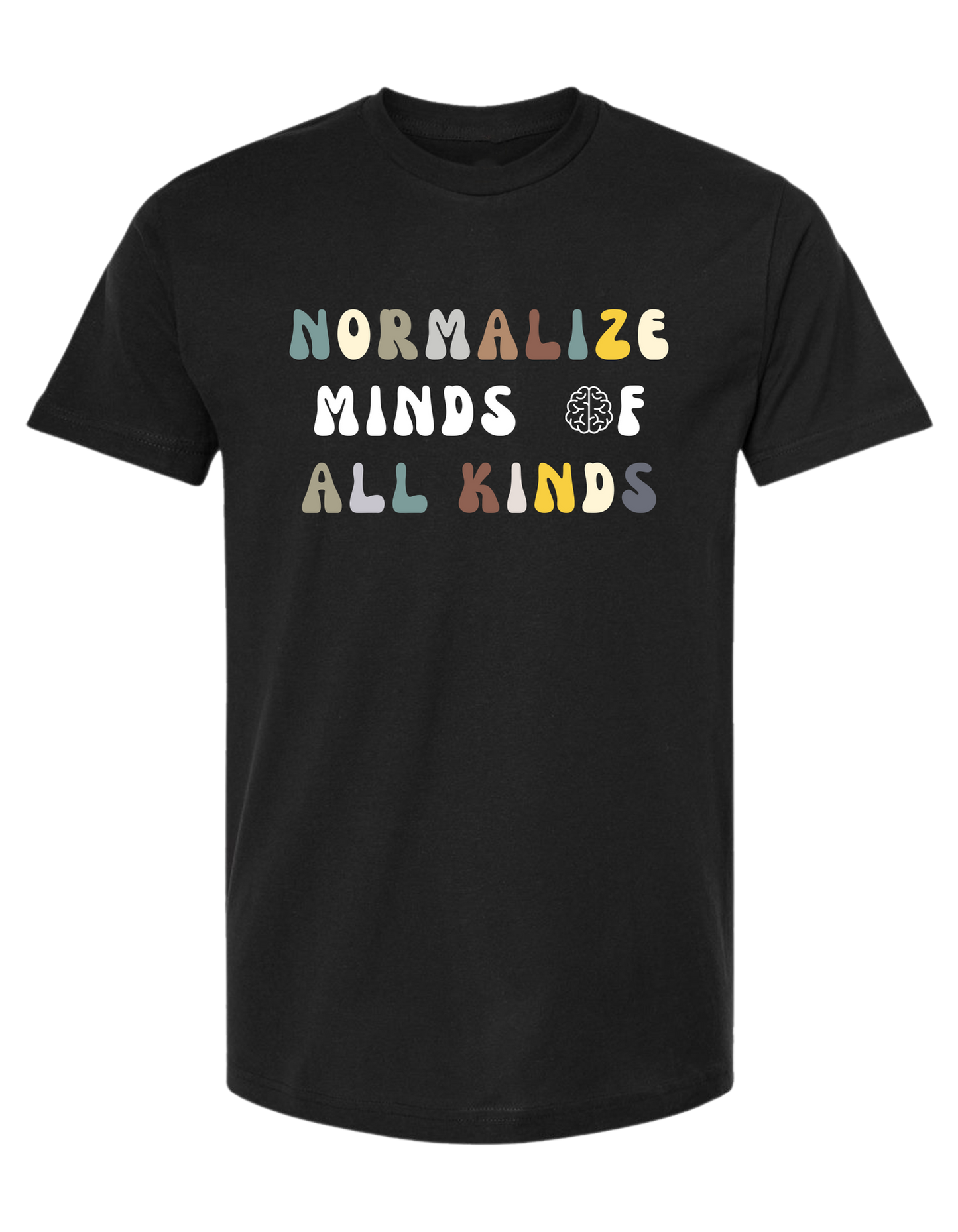 Normalize Minds of all Kinds autism awareness unisex crew-neck short sleeve tee