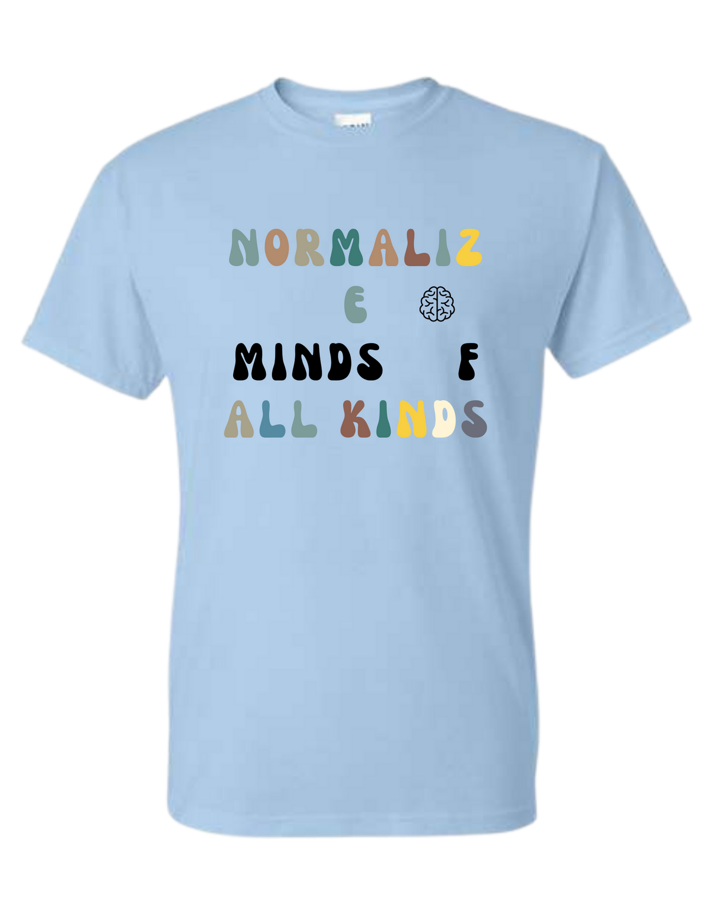 Normalize Minds of all Kinds autism awareness unisex crew-neck short sleeve tee