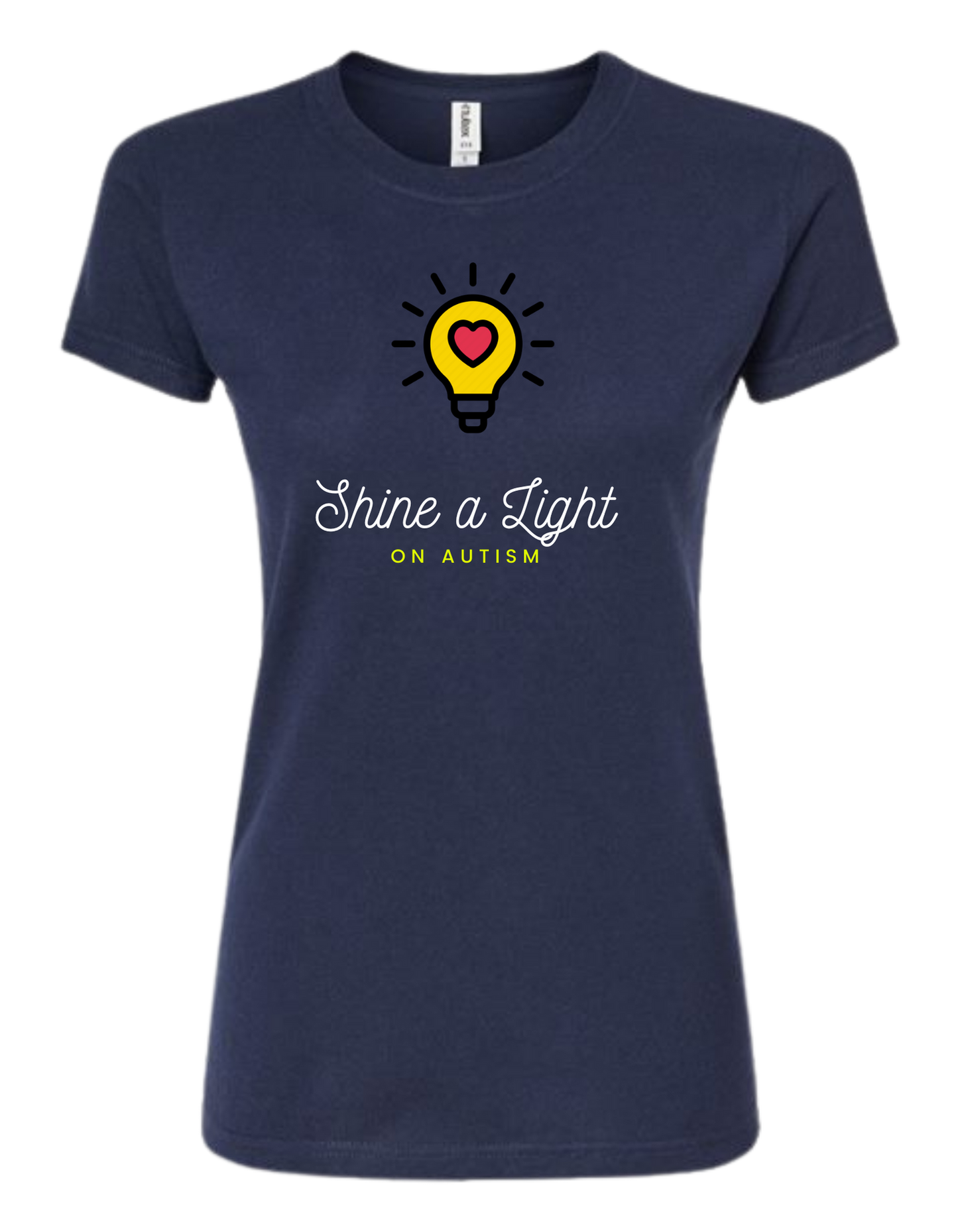 Shine a Light on Autism crew-neck short sleeve tee