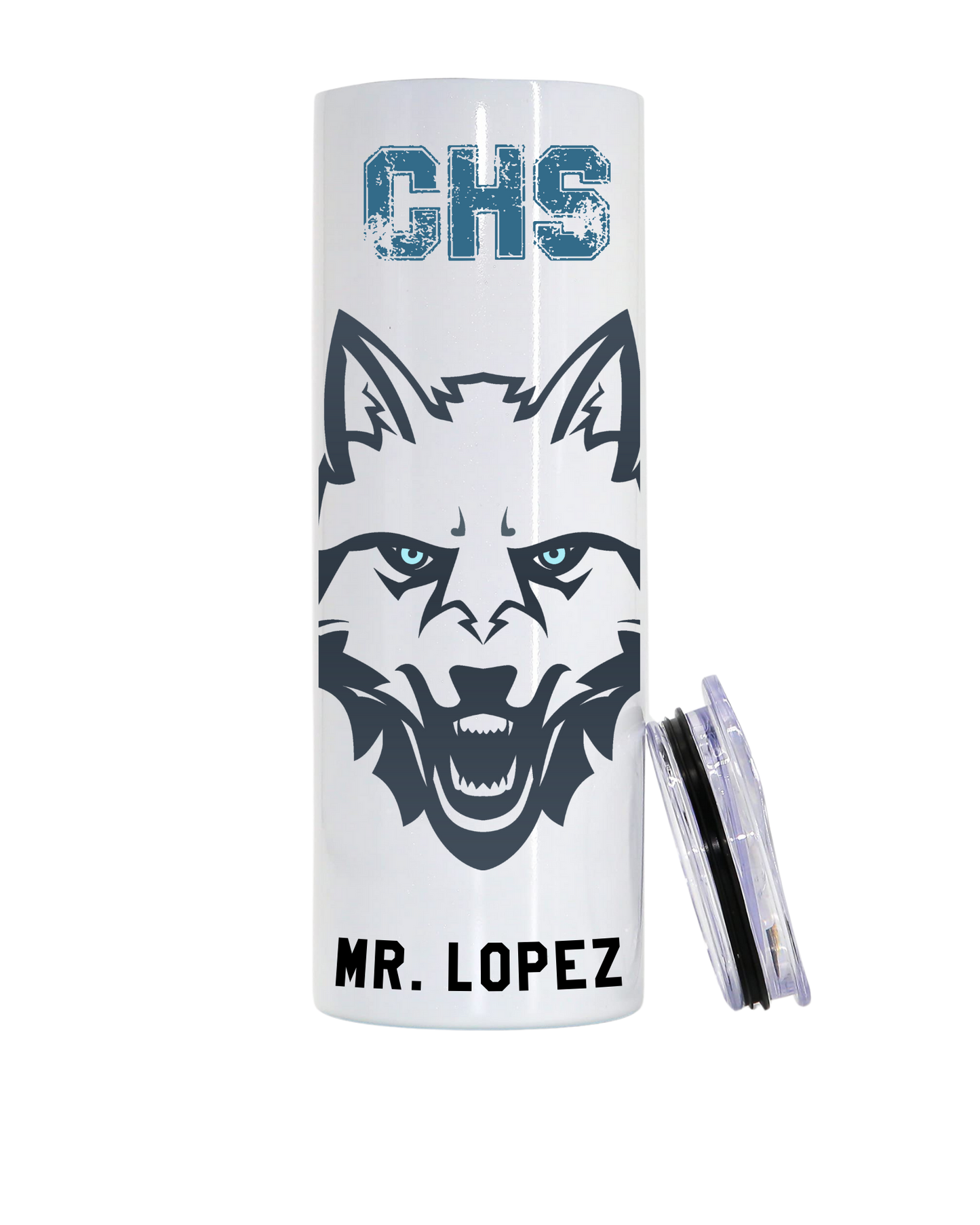 Chapin Husky stainless steel tumbler w/custom name