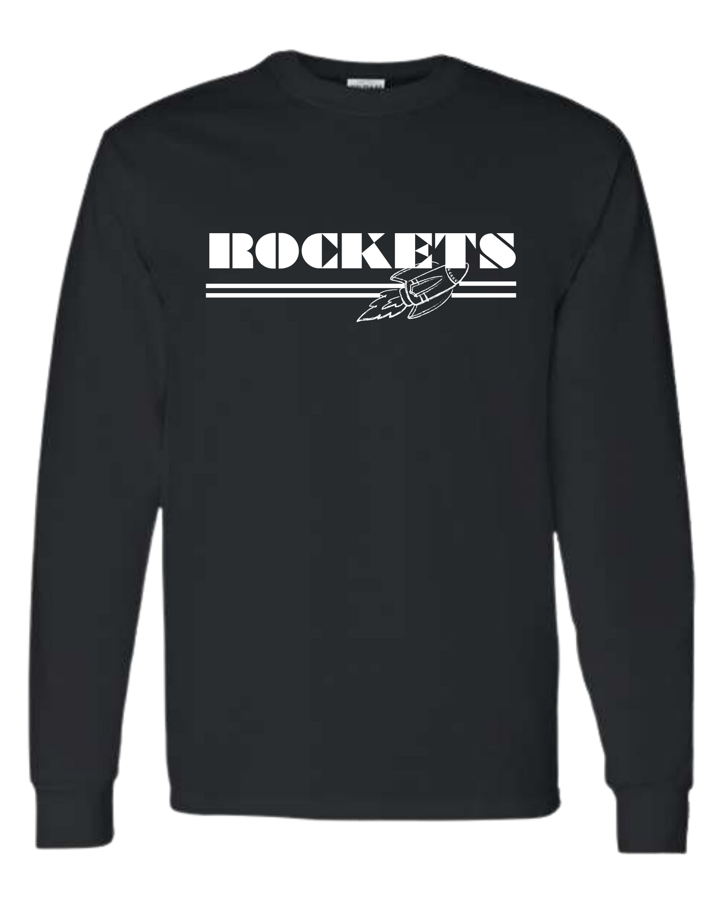 ROCKETSunderlined w/small rocket detail unisex crew-neck short sleeve tee