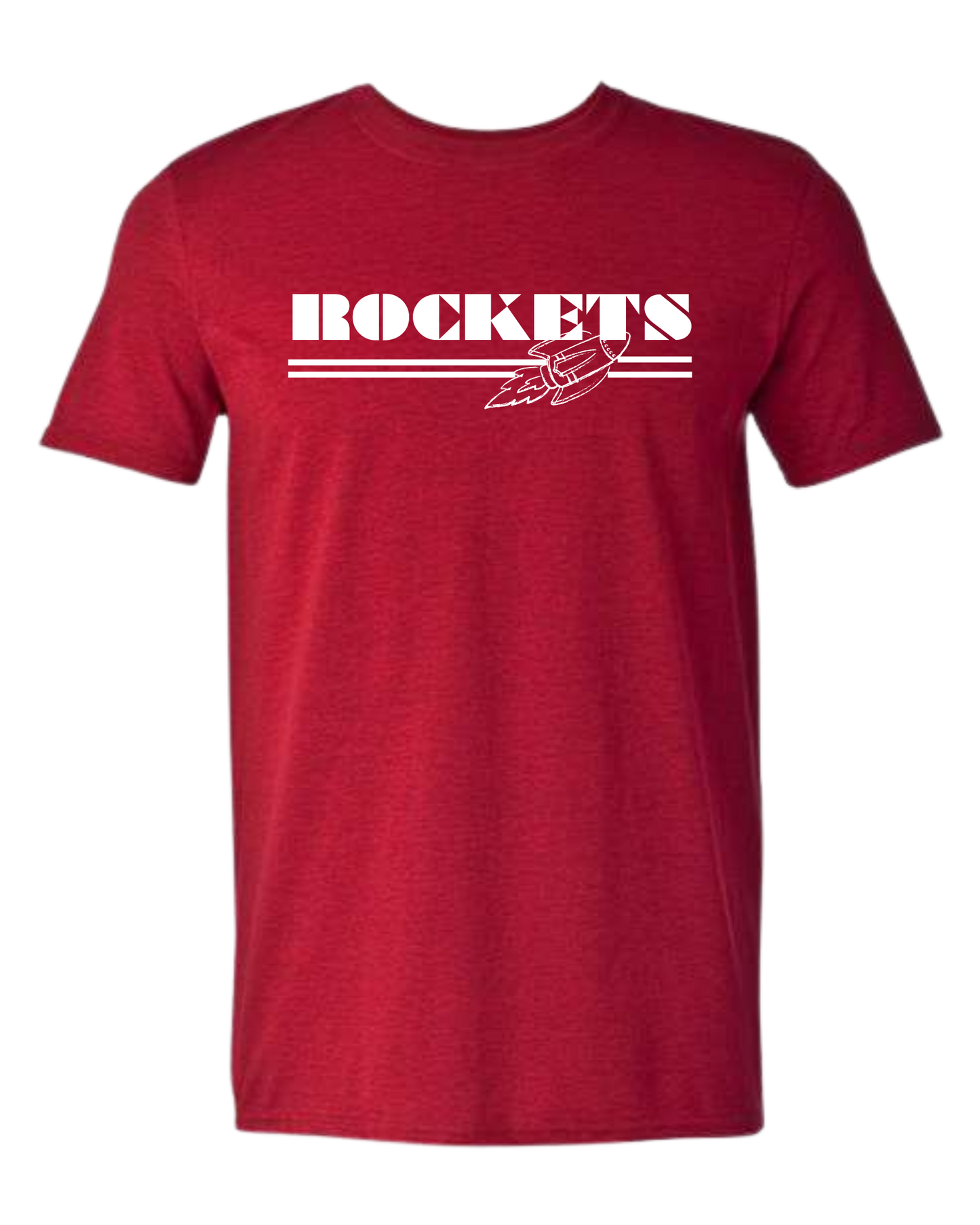 ROCKETSunderlined w/small rocket detail unisex crew-neck short sleeve tee