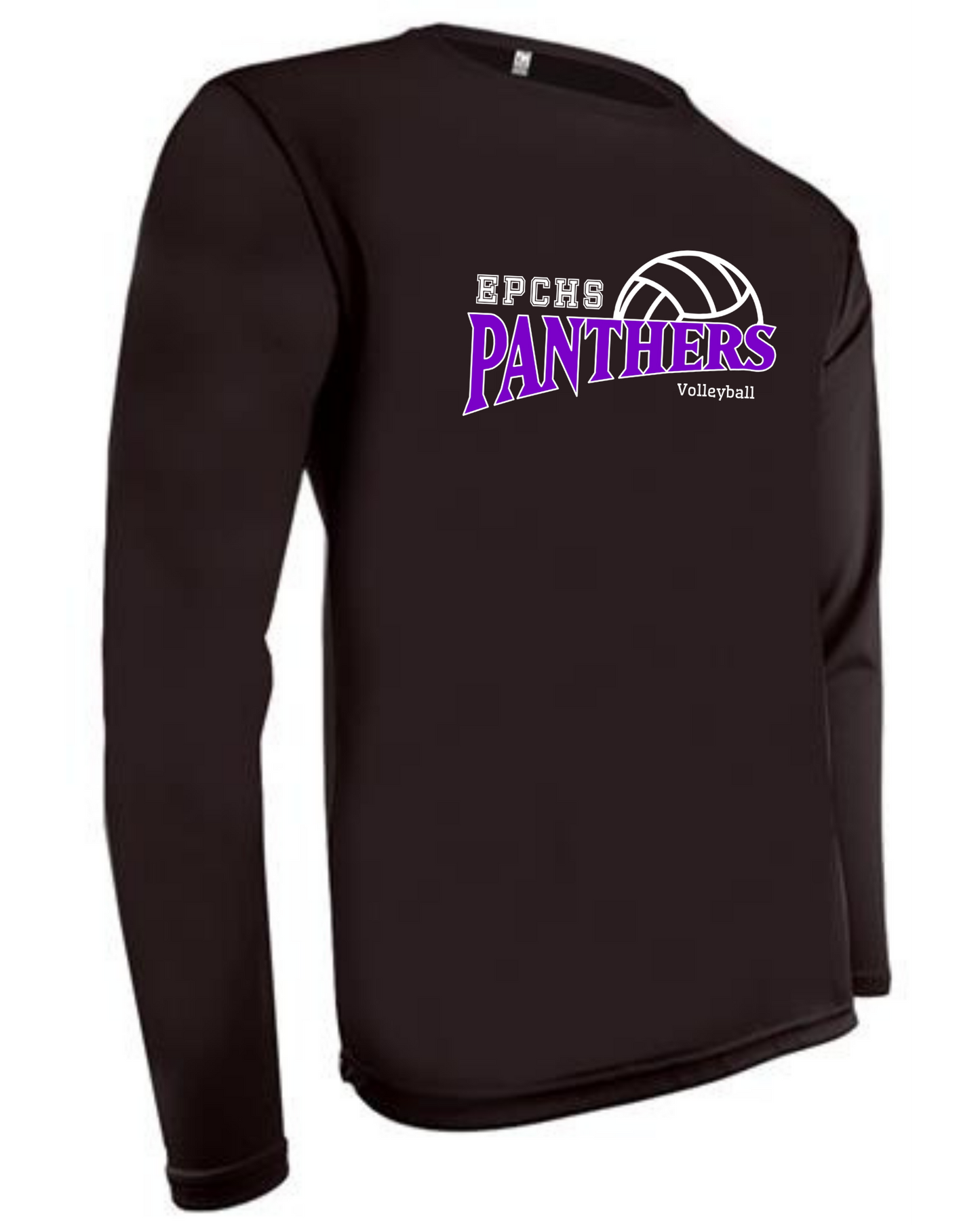 EPCHS Volleyball Cooling performance dry-fit warm-up crew neck shirt (available in short sleeve and long sleeve)