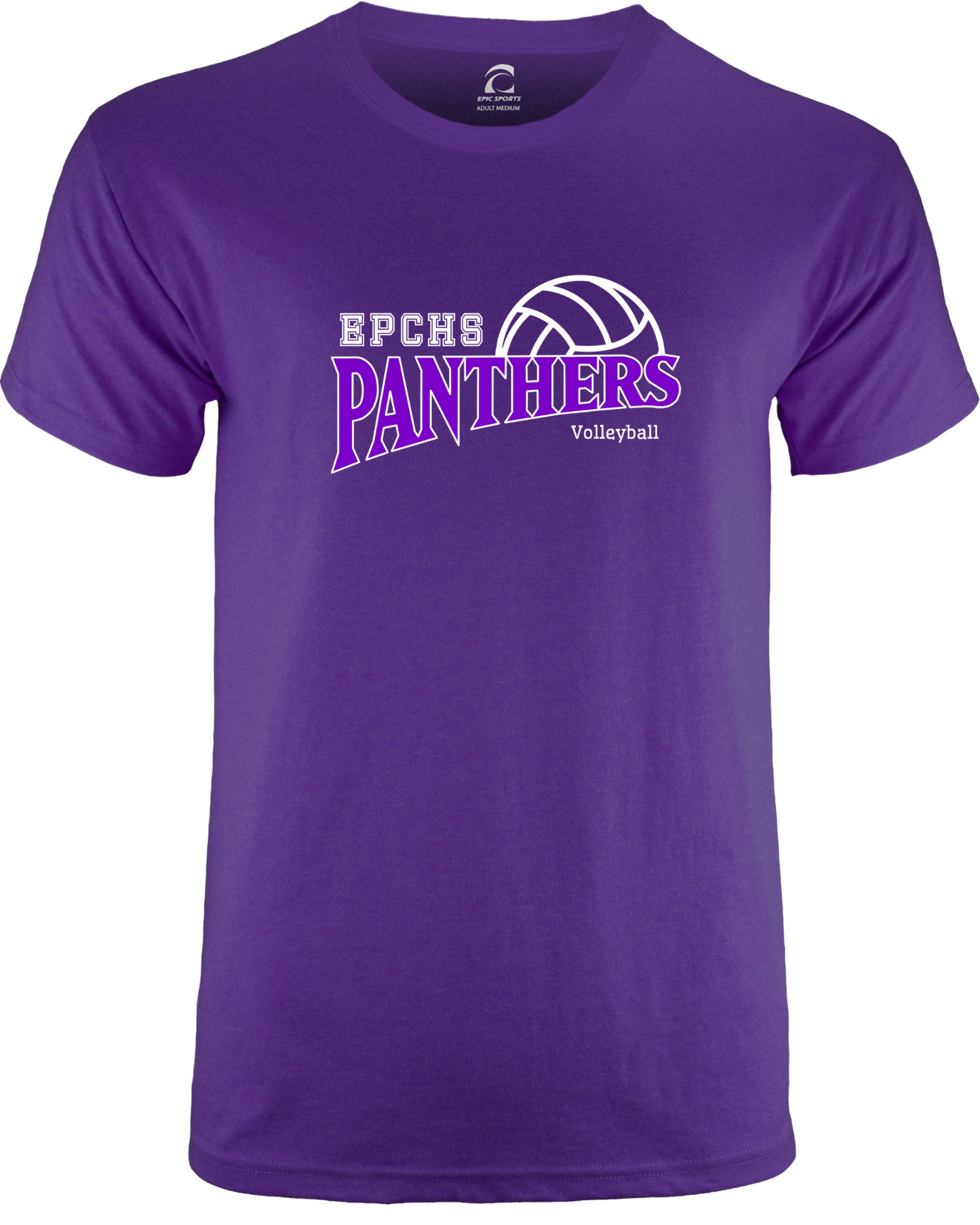 EPCHS Volleyball Cooling performance dry-fit warm-up crew neck shirt (available in short sleeve and long sleeve)