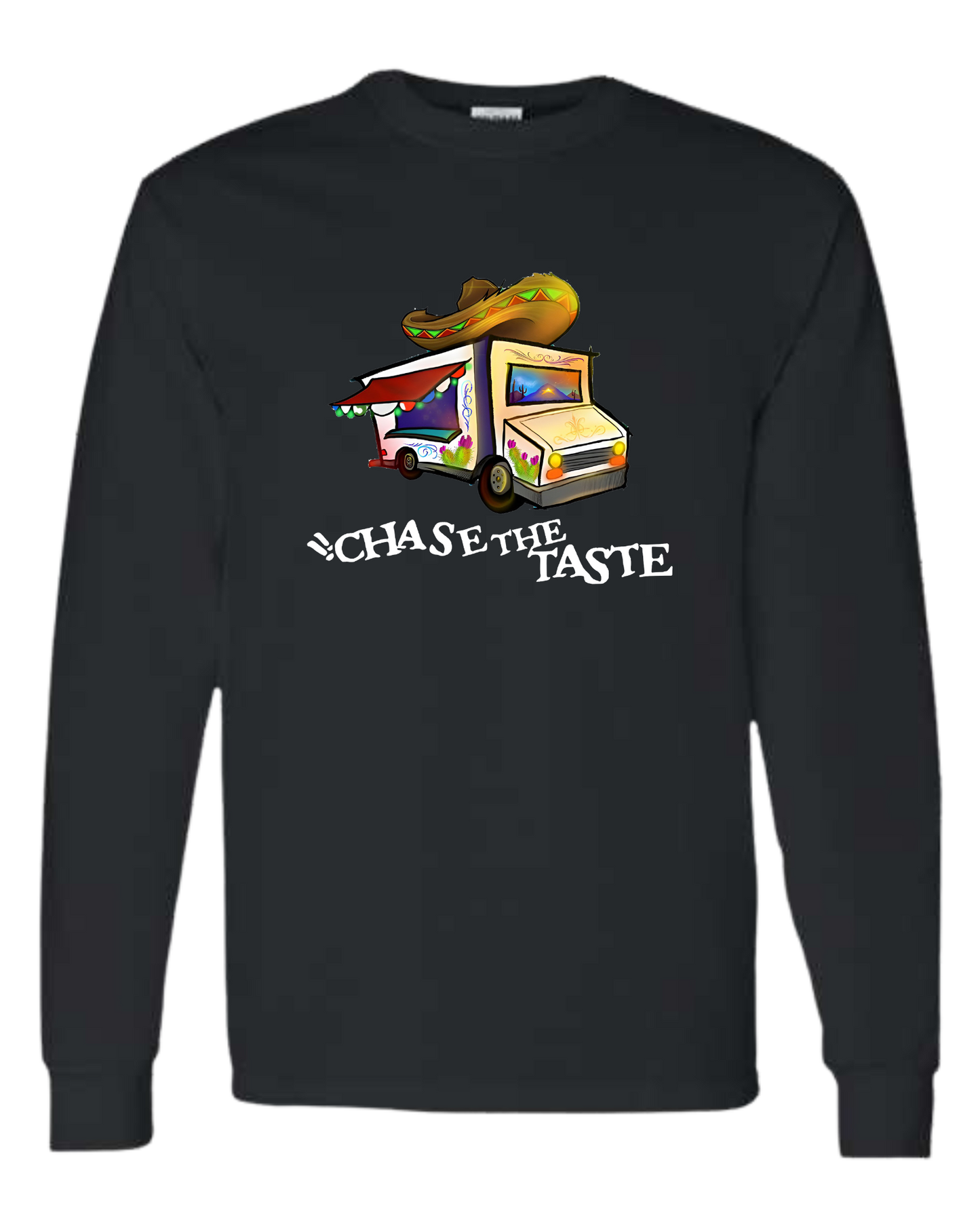 Short sleeve crewneck "Chase the Taste" food truck tee