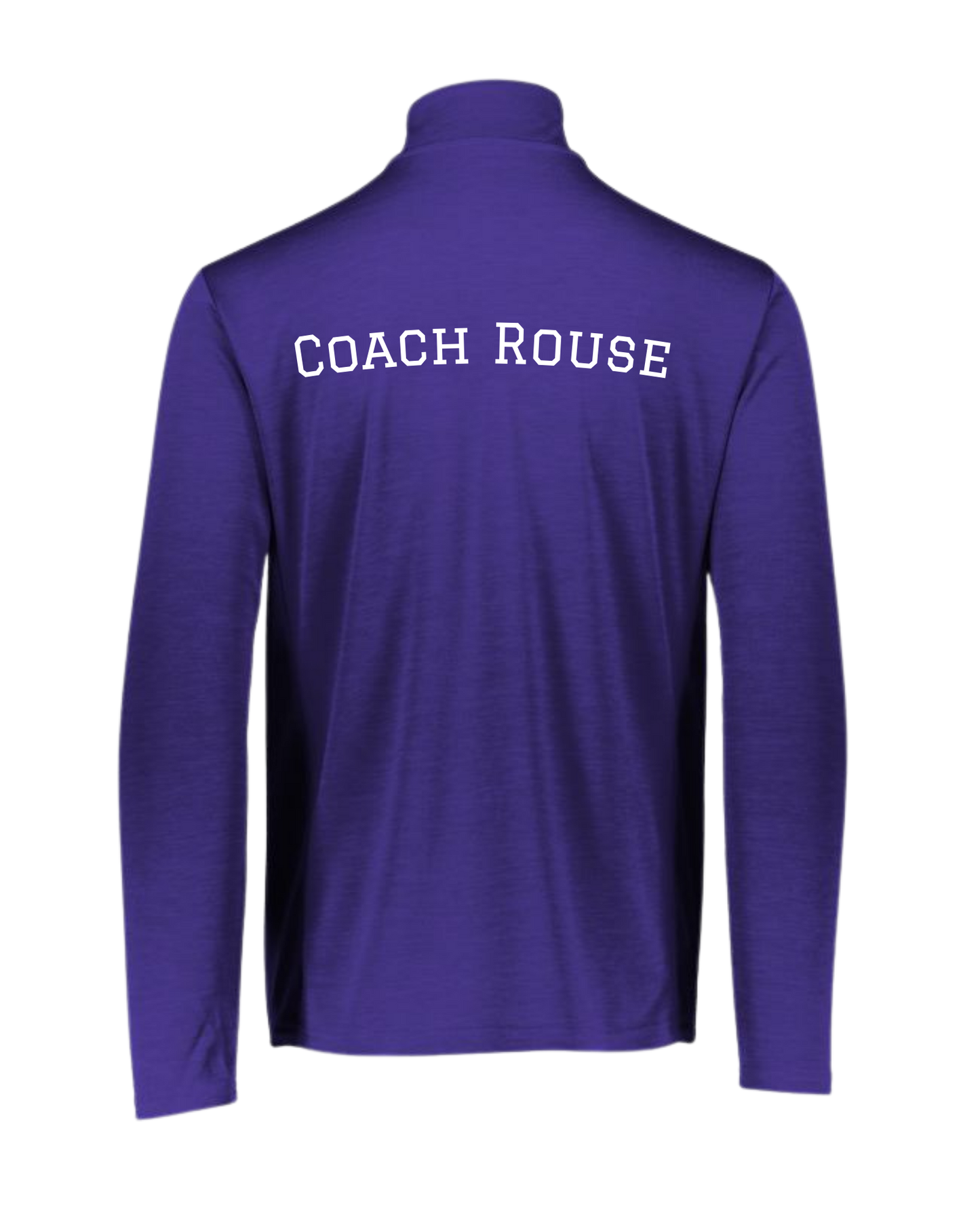 Men's Striated Quarter-Zip Pullover with pocket logo