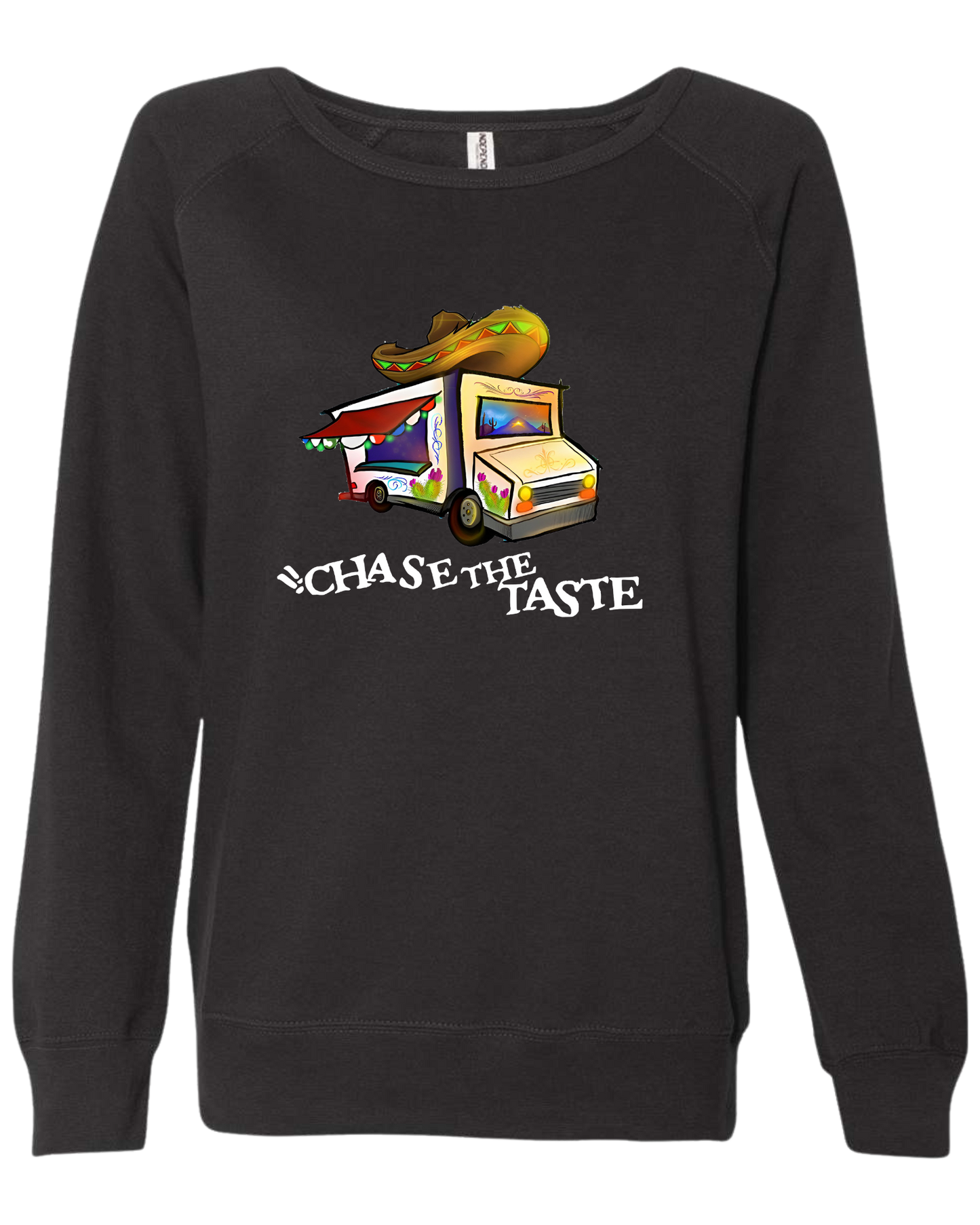Women's fit "Chase the Taste" food truck tee