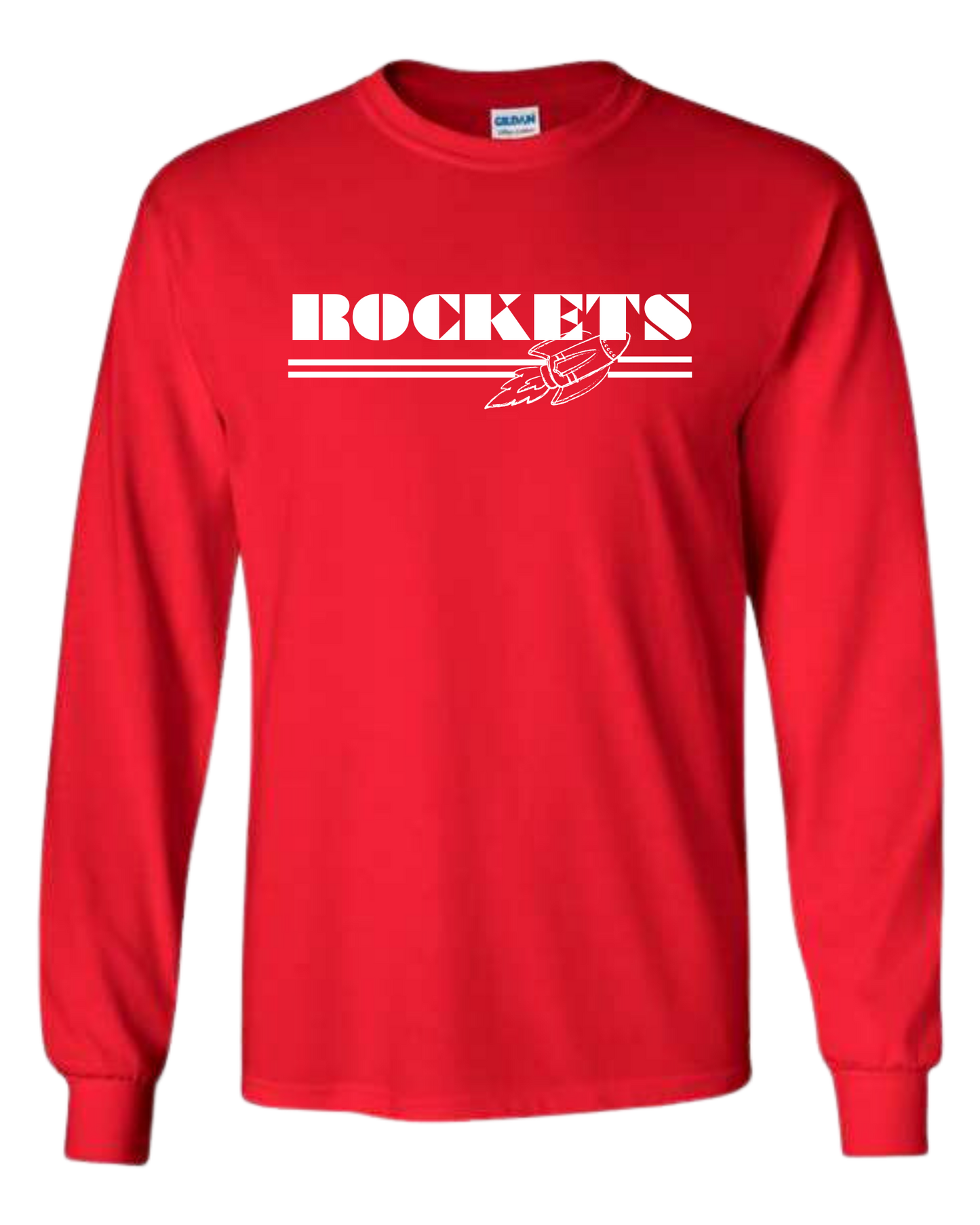 ROCKETSunderlined w/small rocket detail unisex crew-neck short sleeve tee