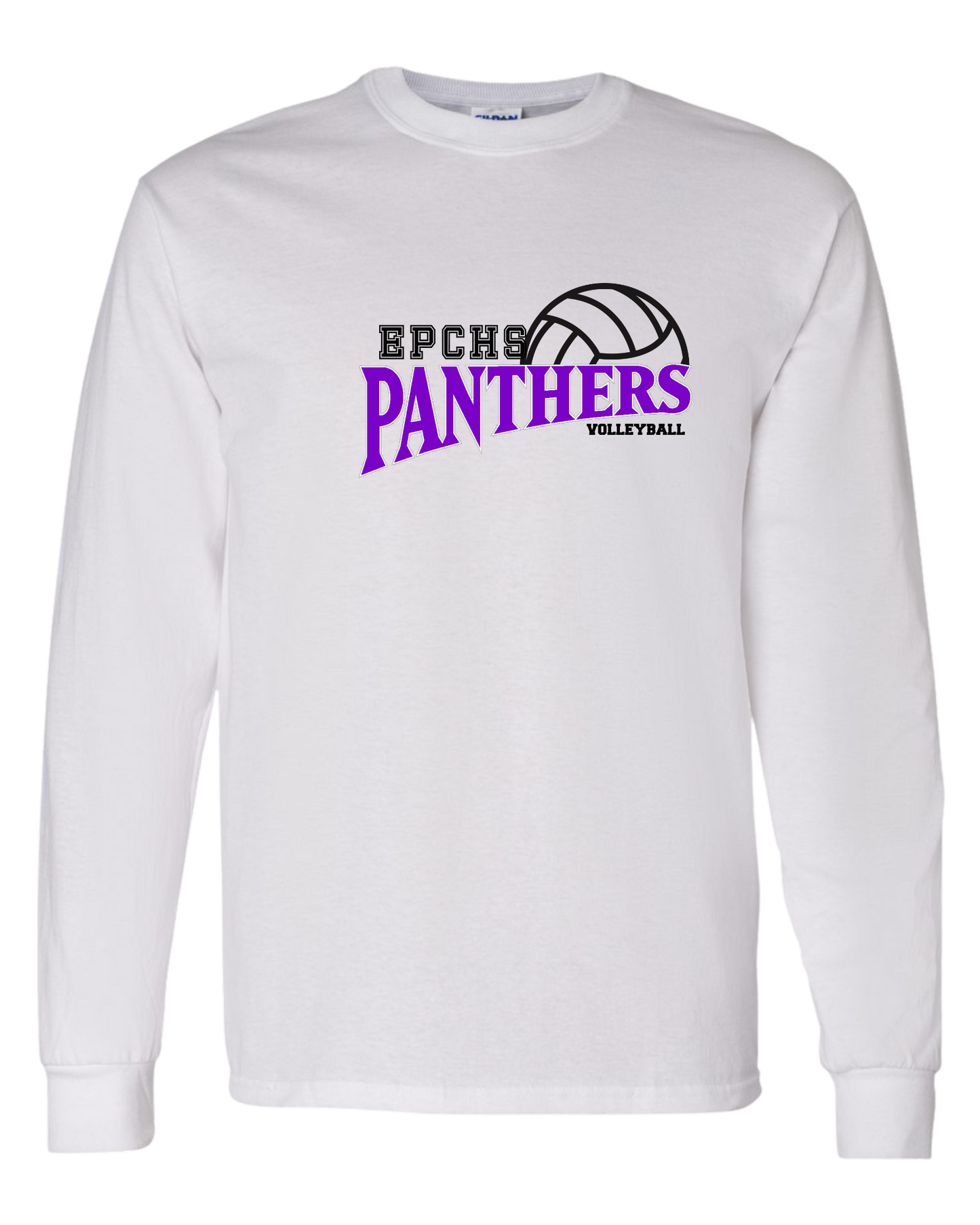 EPCHS Volleyball unisex long-sleeve crew neck cotton tee