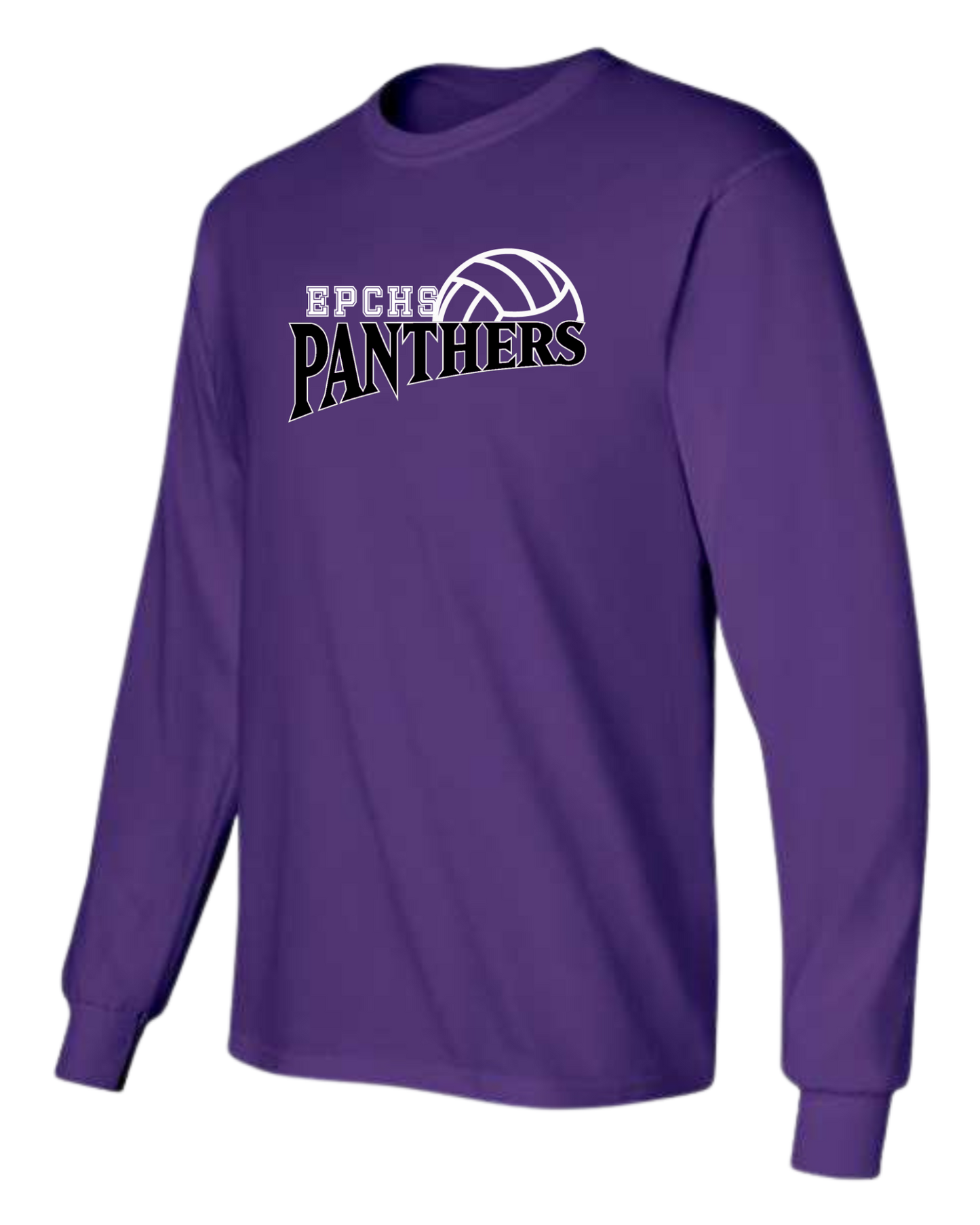 EPCHS Volleyball unisex long-sleeve crew neck cotton tee