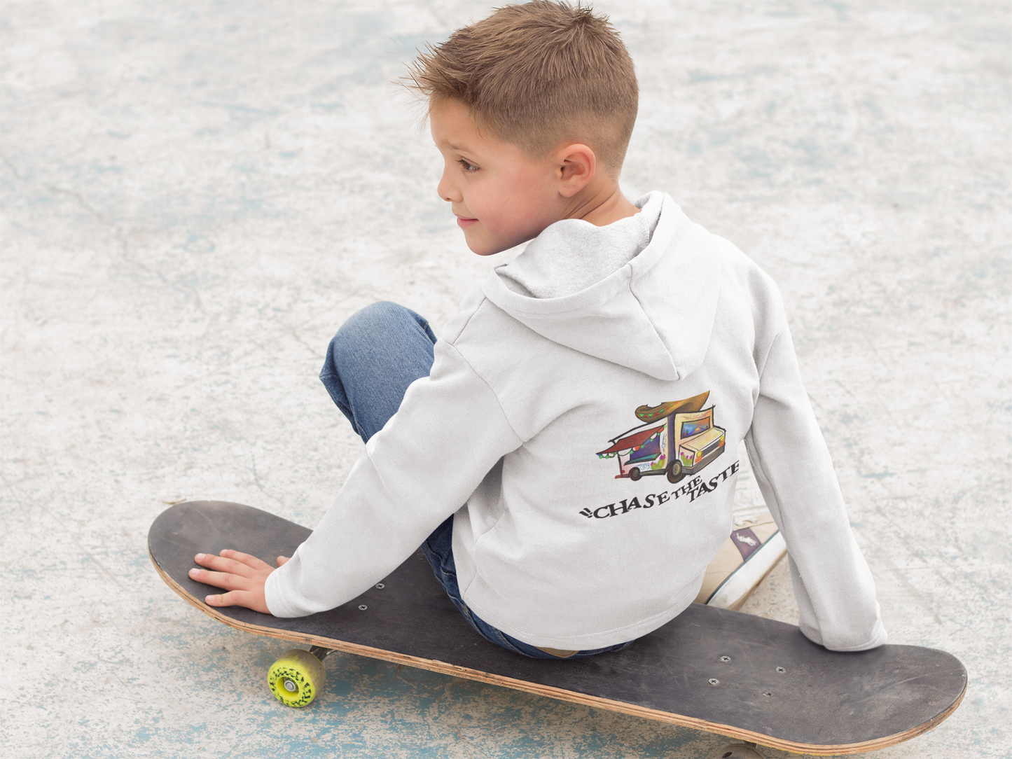 Youth Unisex "Chase the Taste" food truck hoodie