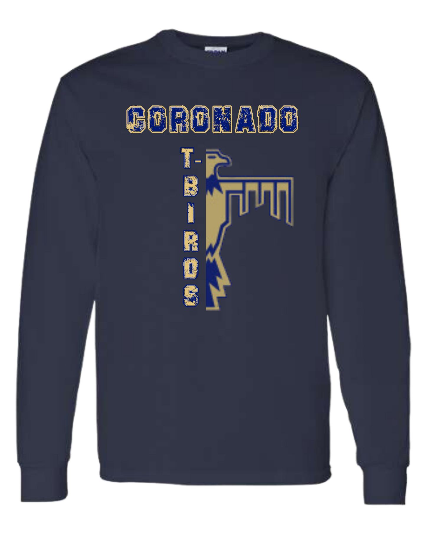 CORONADO T-Birds distressed font graphic tee