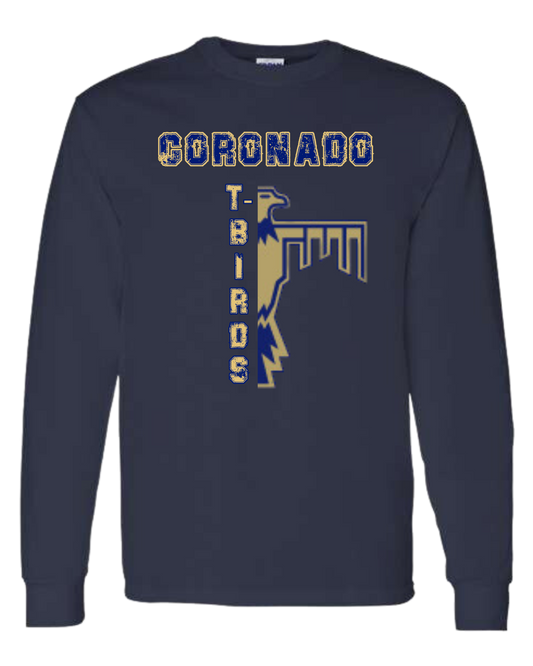 CORONADO T-Birds distressed font graphic tee