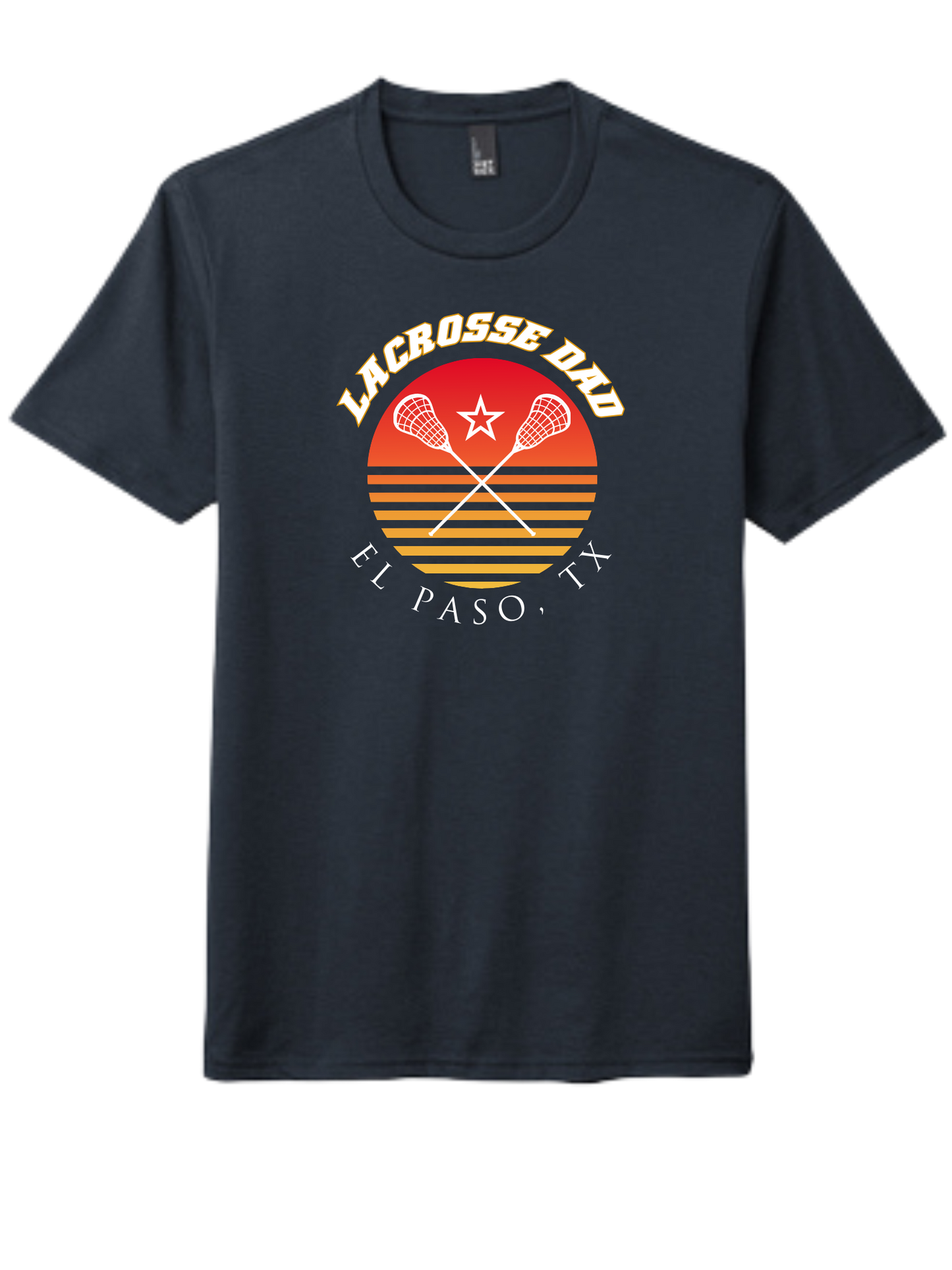 El Paso sunset lacrosse graphic tee