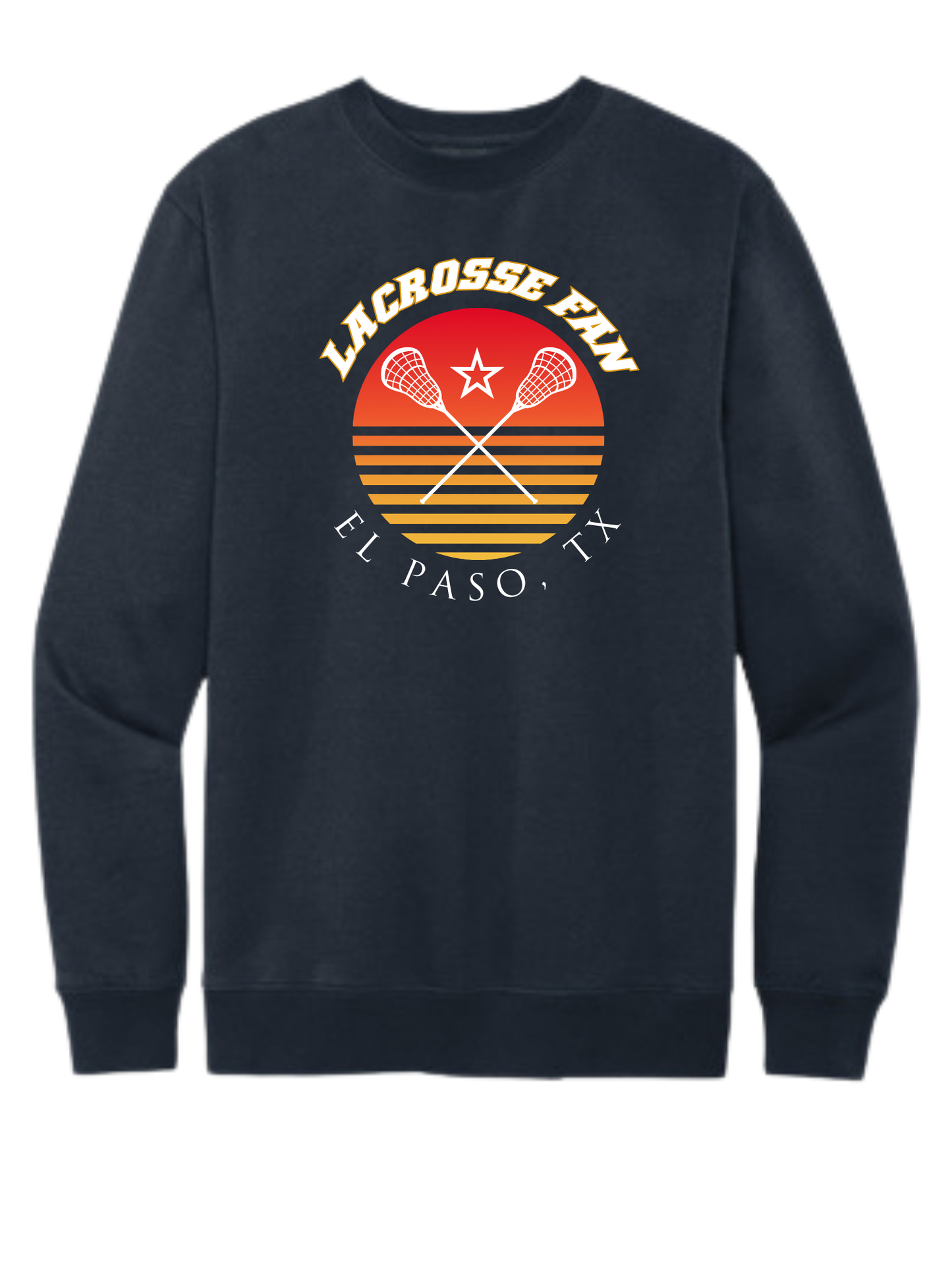 El Paso sunset lacrosse graphic tee