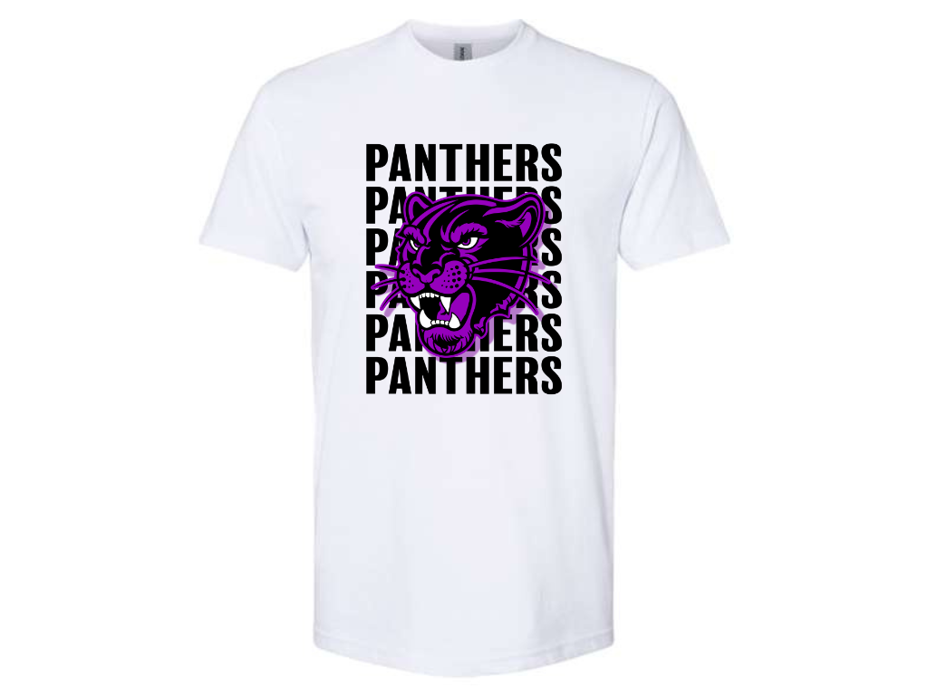 PANTHERS PANTHERS PANTHERS Cotton Blend Crew Neck Shirt (available in short sleeve and long sleeve)