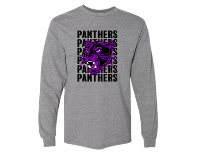 PANTHERS PANTHERS PANTHERS Cotton Blend Crew Neck Shirt (available in short sleeve and long sleeve)