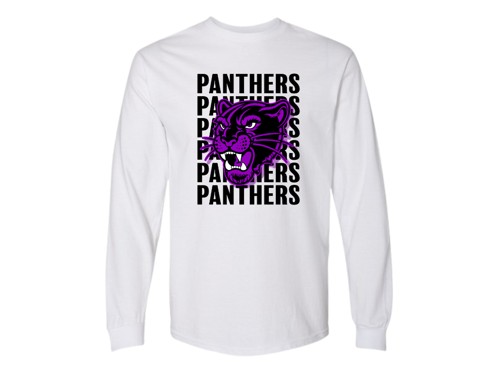 PANTHERS PANTHERS PANTHERS Cotton Blend Crew Neck Shirt (available in short sleeve and long sleeve)