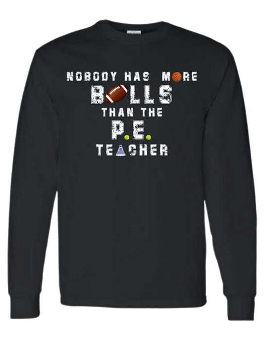 P.E. teacher funny unisex crew-neck tee