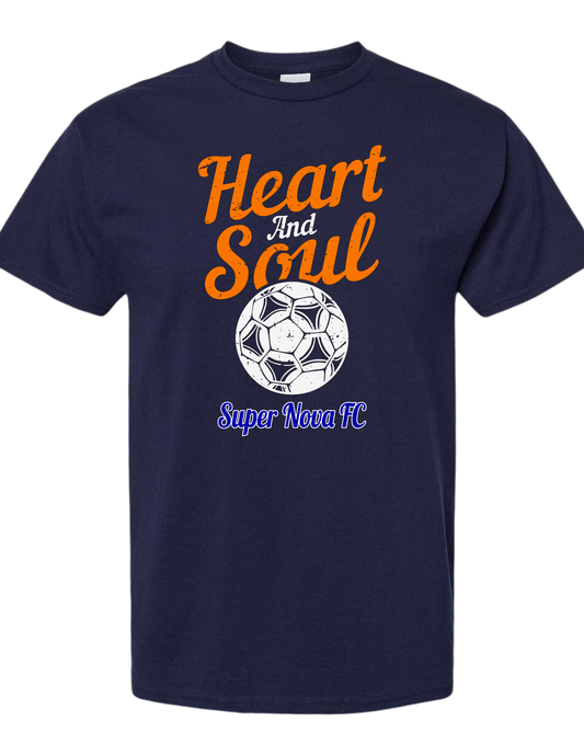 Super Nova FC Heart & Soul graphic crew neck tee