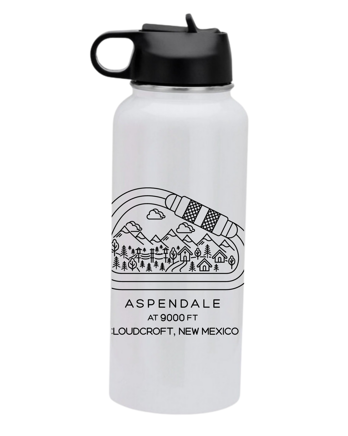 Aspendale at 9000ft Stainless Steel 32 oz water bottle