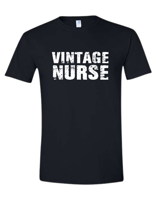 "Vintage Nurse" unisex crew-neck short sleeve tee