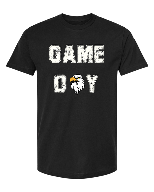 Andress "Game Day" distressed font unisex crew-neck short sleeve tee