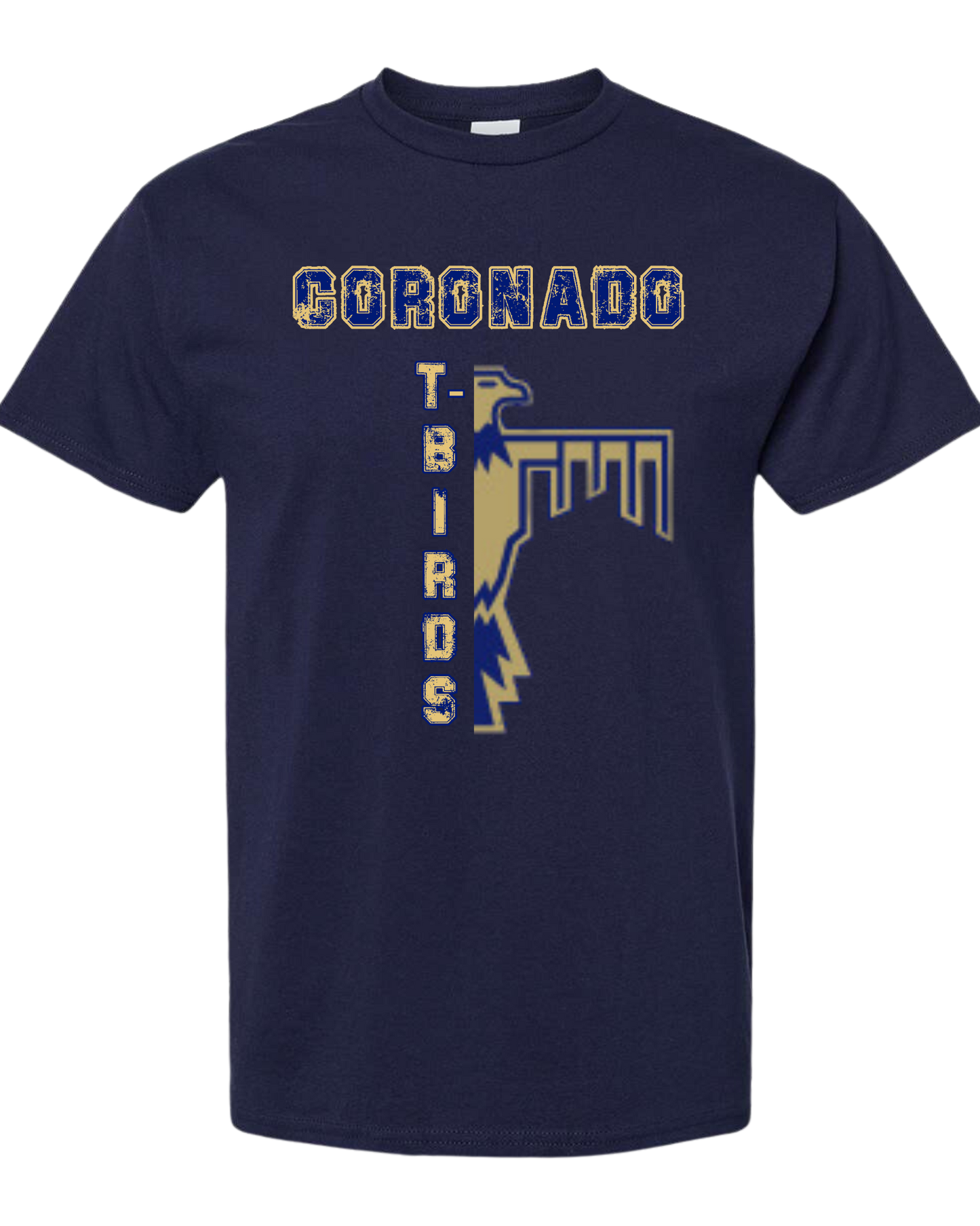 CORONADO T-Birds distressed font graphic tee