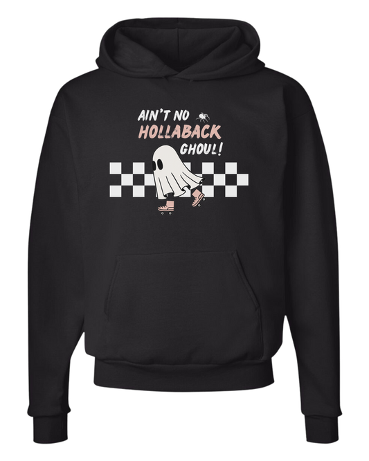 Ain't No Hollaback Ghoul retro graphic Unisex Classic Hoodie Black