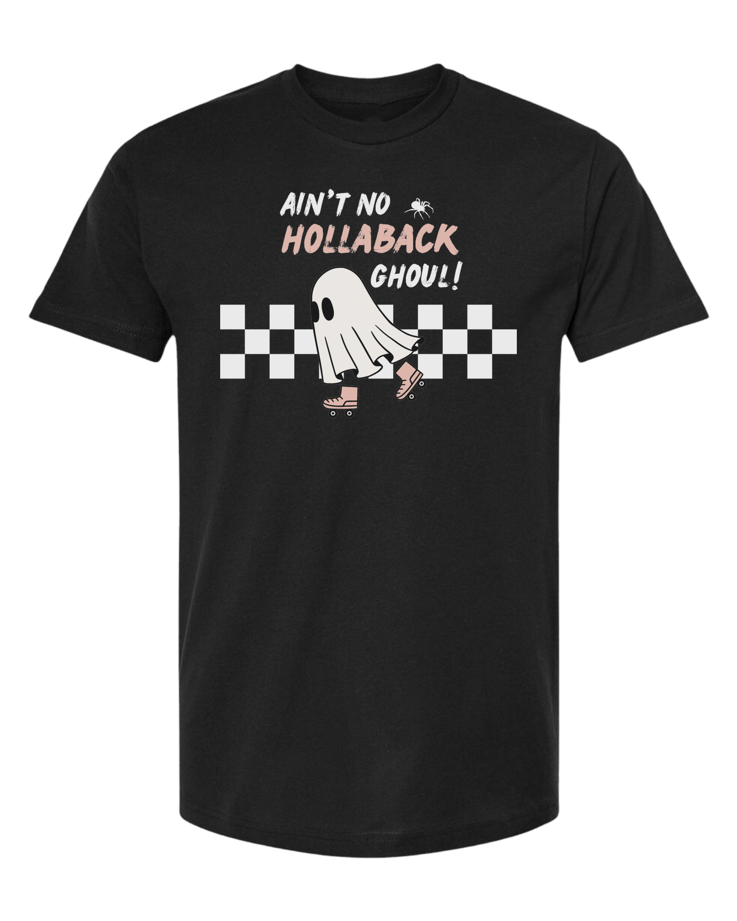 Ain't No Hollaback Ghoul retro graphic Unisex crew-neck  graphic tee Black
