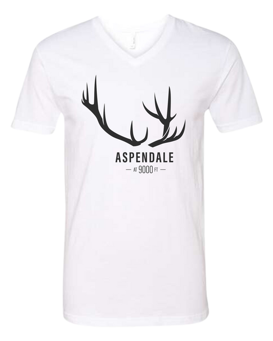 Antlers for Aspendale Premium unisex v-neck tee White
