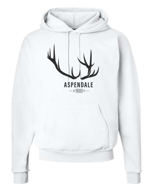 Antlers for Aspendale Unisex Classic Hoodie White