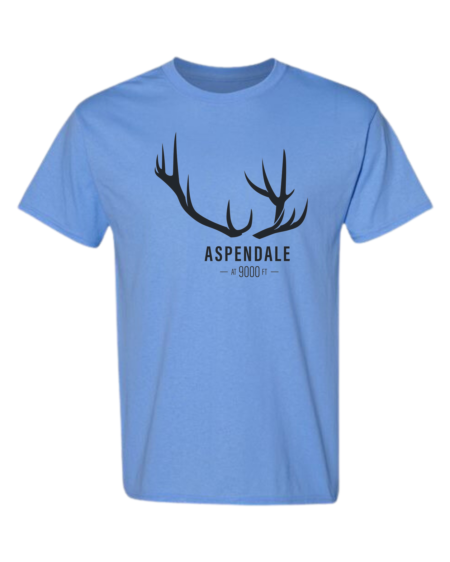 Antlers for Aspendale Unisex crewneck graphic tee (light colors) Caroline Blue