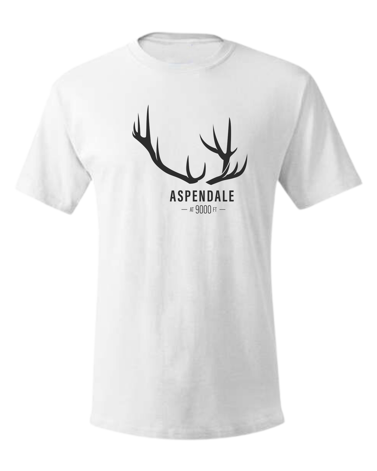 Antlers for Aspendale Unisex crewneck graphic tee (light colors) White