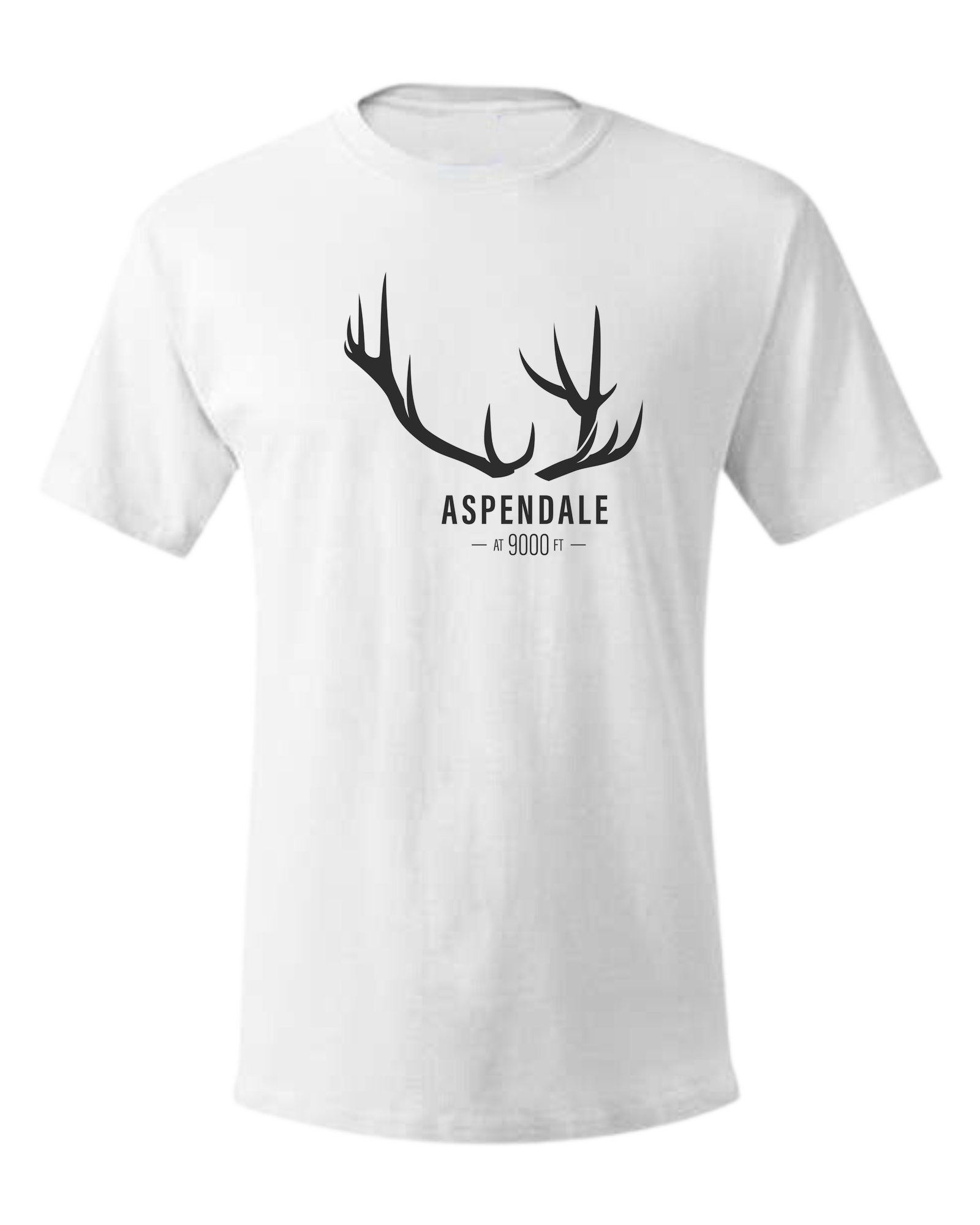 Antlers for Aspendale Unisex crewneck graphic tee (light colors) White